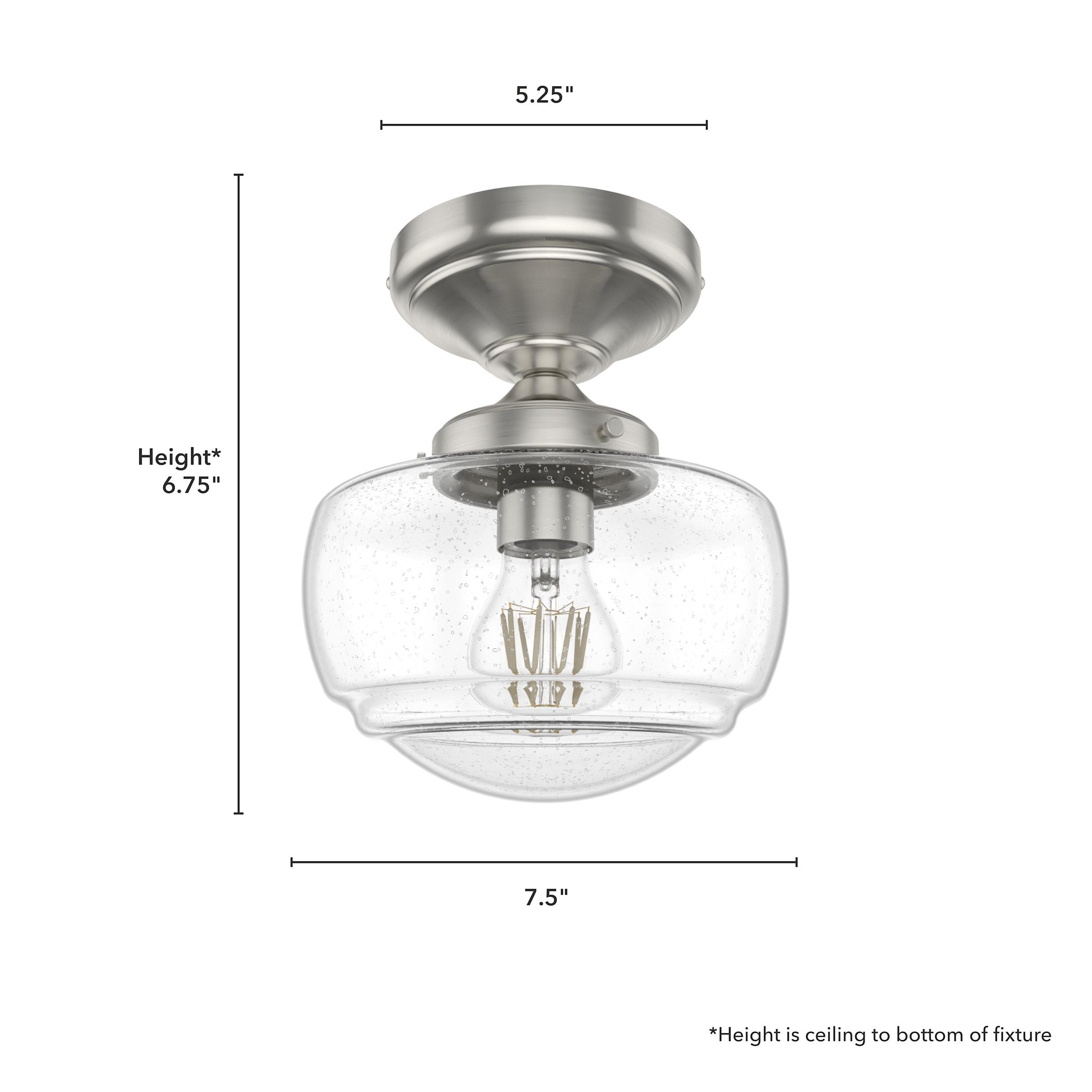 Hunter Fan Hunter Saddle Creek 1 Light Mini Flush Mount Ceiling Light Fixture
