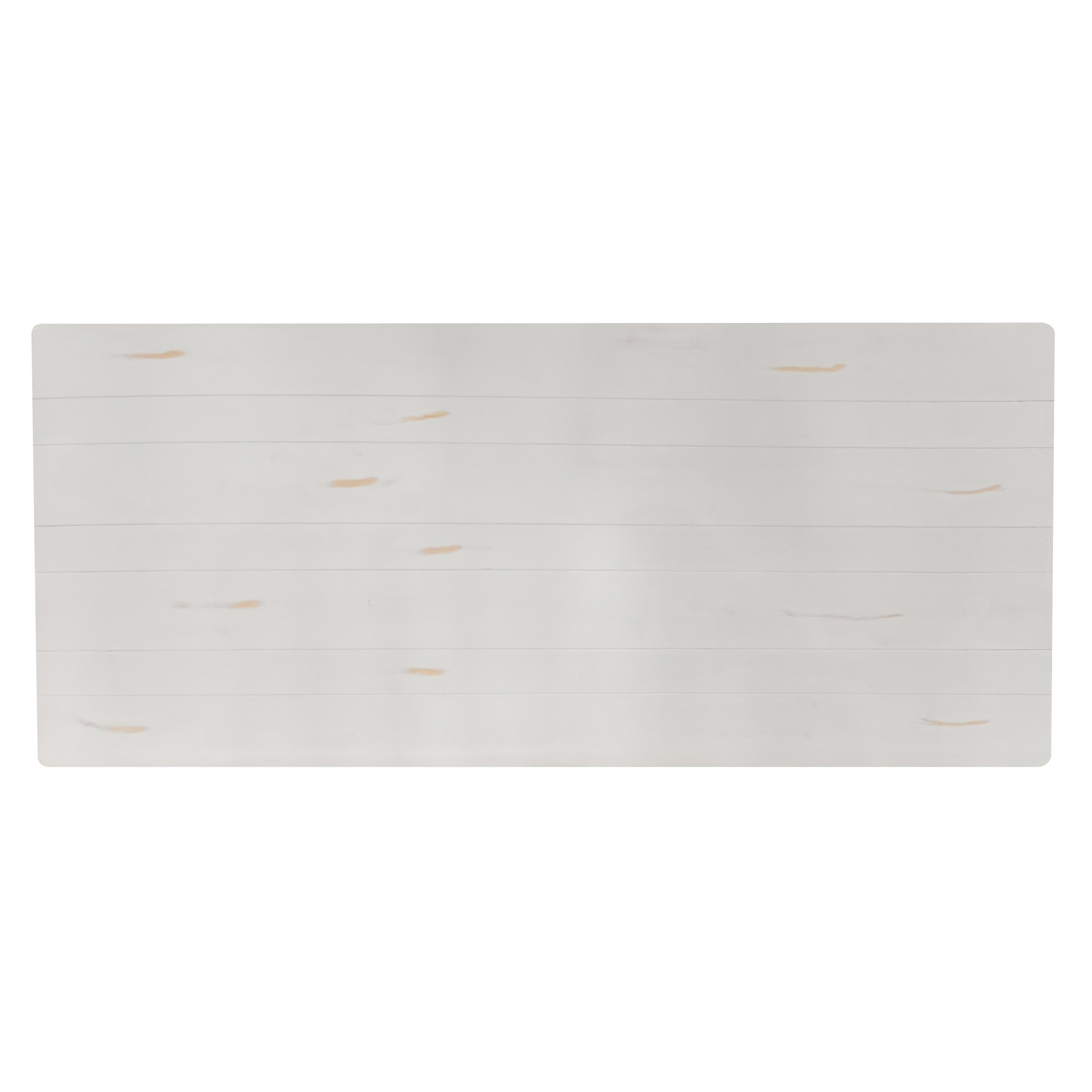 Flash Furniture Eternity Rectangular Solid Pine Farm Dining Table with Folding X-Style Legs