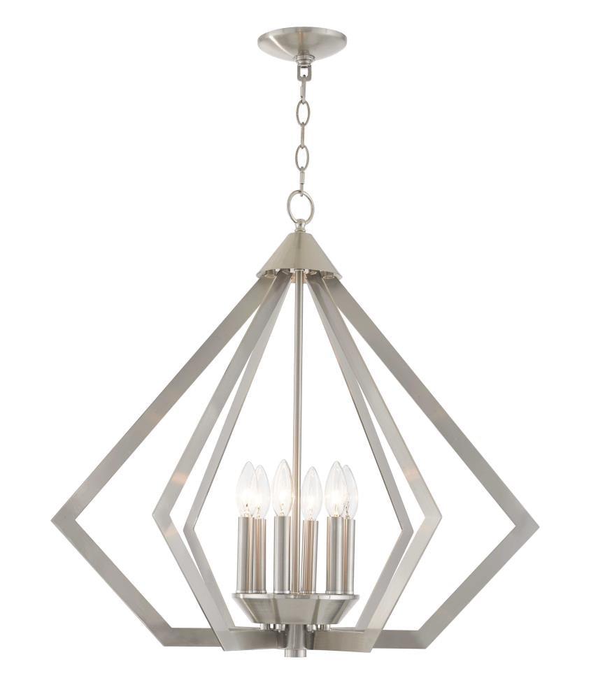 Livex Lighting Prism 6 - Light Chandelier in  Brushed Nickel