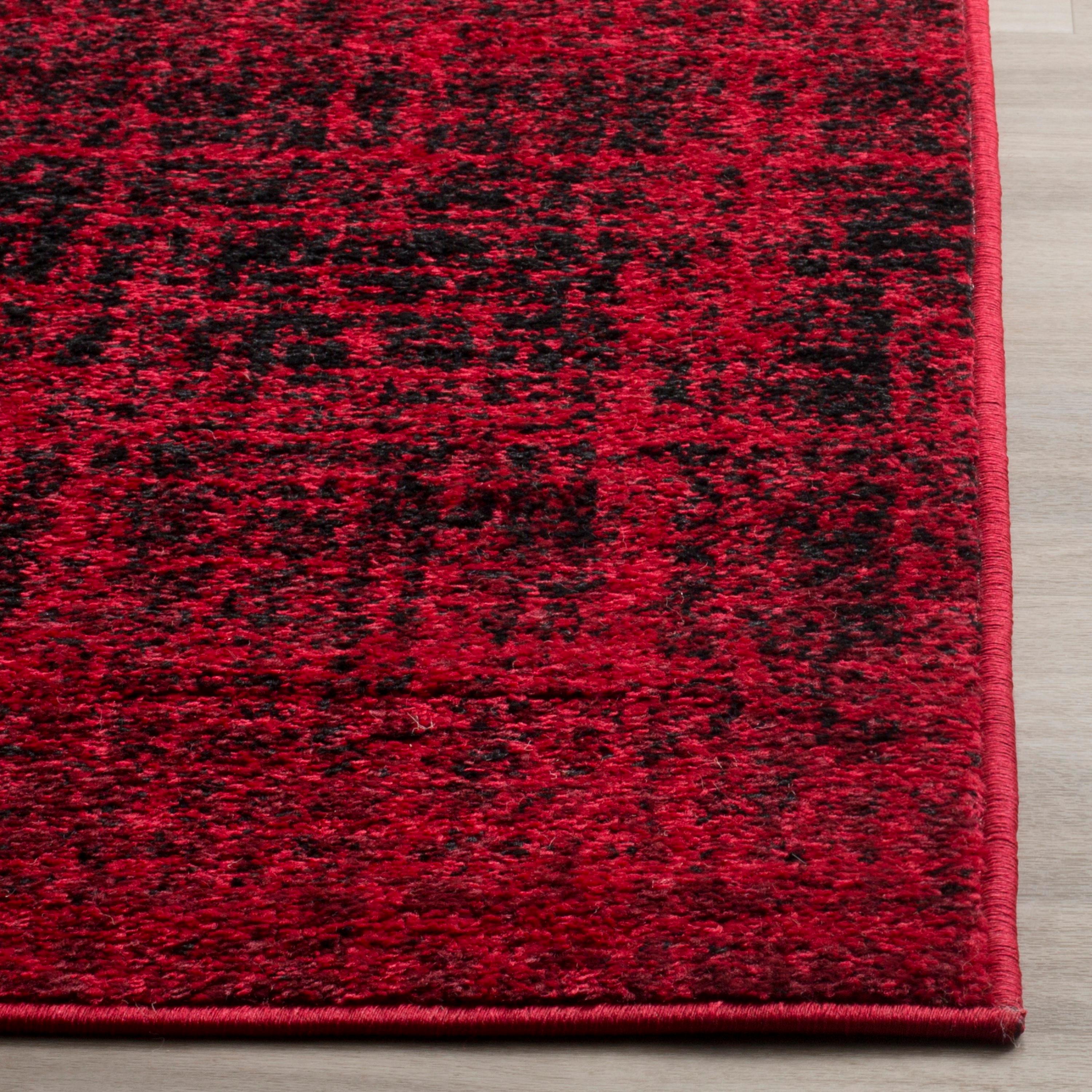 Adirondack ADR116 Machine Made Indoor Accent Rug - Red/Black - 3'x5' - Safavieh