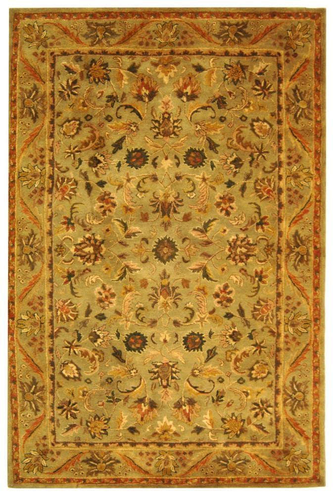 Antiquity AT52 Hand Tufted Indoor Area Rug - Olive/Gold - 5'x8' - Safavieh