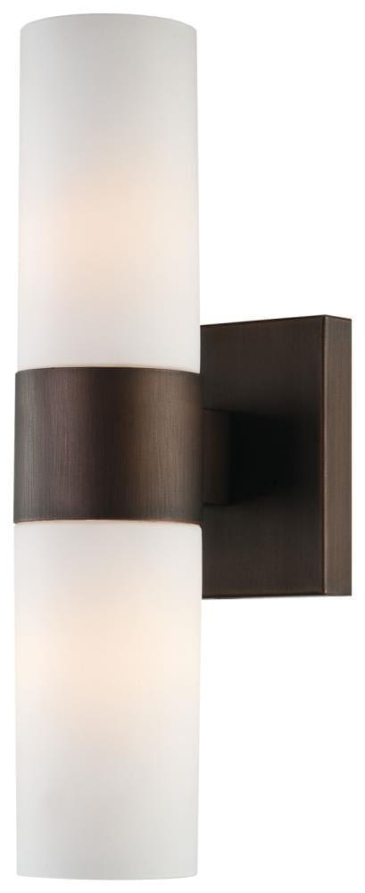 Minka Lavery 2 Light Wall Sconce in Contemporary Style - 13.5 inches Tall by 4.5 inches Wide-Copper Bronze Patina Finish