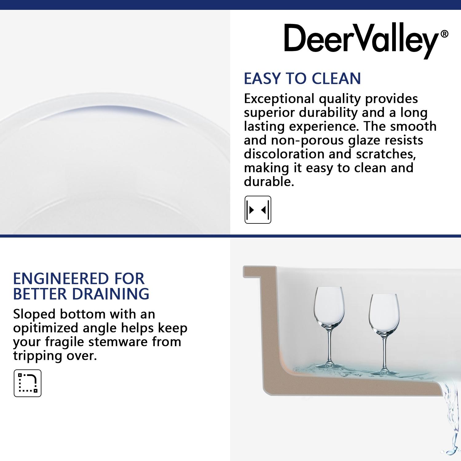 Circular Fireclay 18.5" x 18.5" Undermount/Drop-In Kitchen Sink with Basket Strainer and Sink Grid