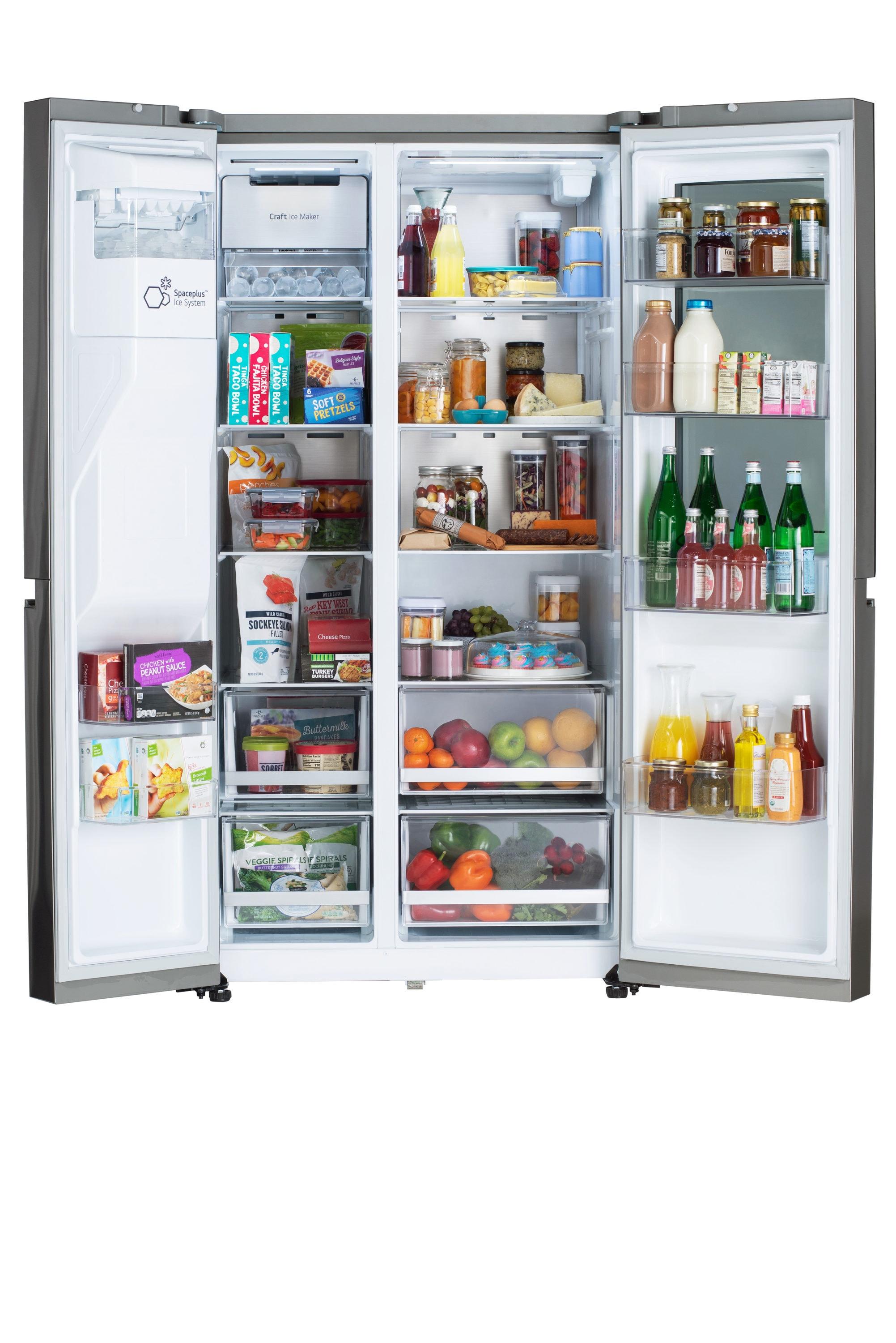 LG 27 cu. ft. Side by Side Smart Refrigerator w/ InstaView and Craft Ice