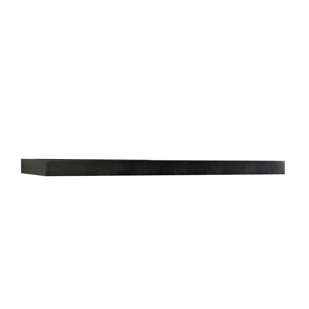 InPlace 24" Floating Shelf Wall Mounted Hidden Brackets Espresso : Modern Decor, Wood Composite, Includes Mounting Hardware