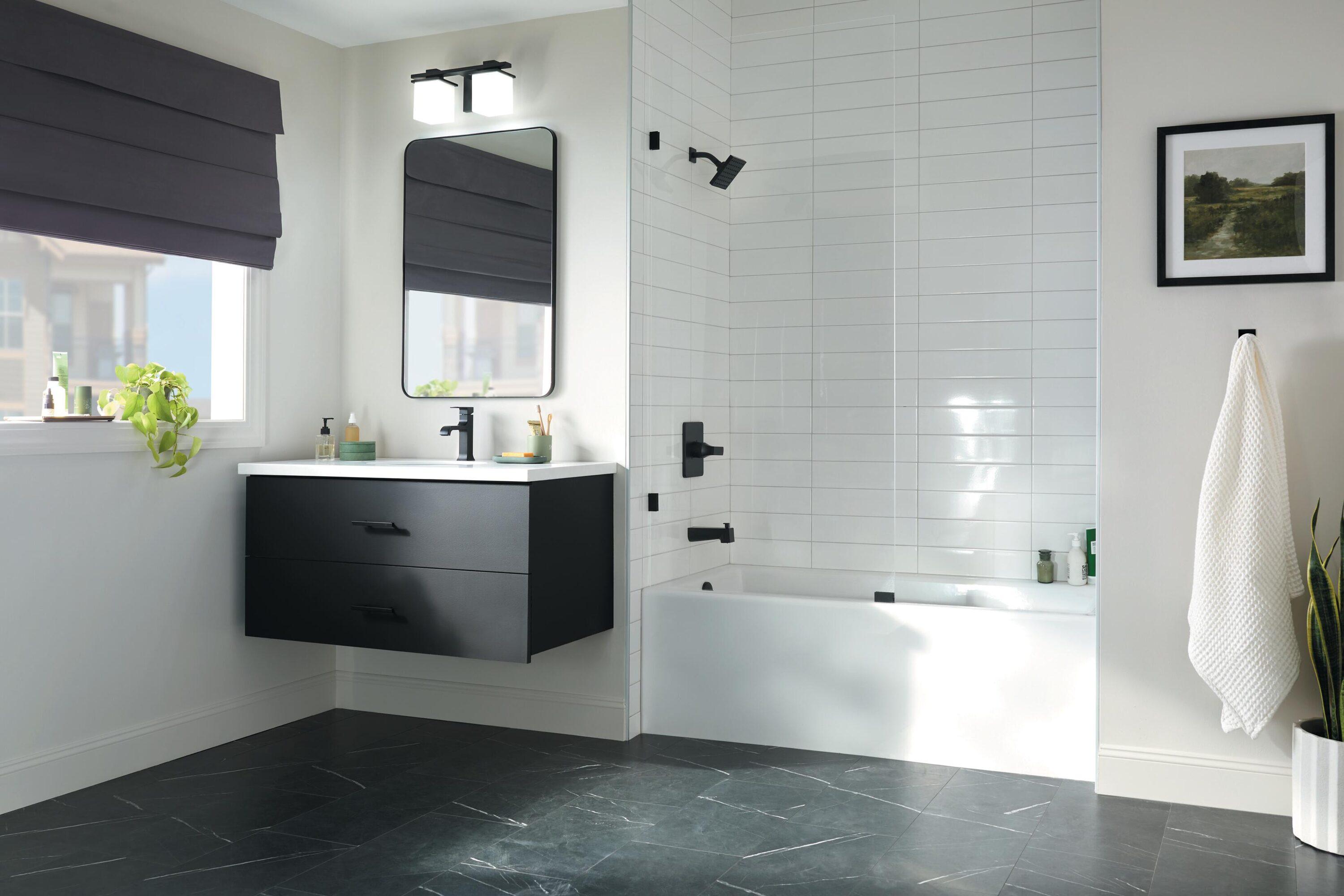 Velum Single Hole Curved Bathroom Faucet with Drain Assembly, Single Handle Bathroom Sink Faucet