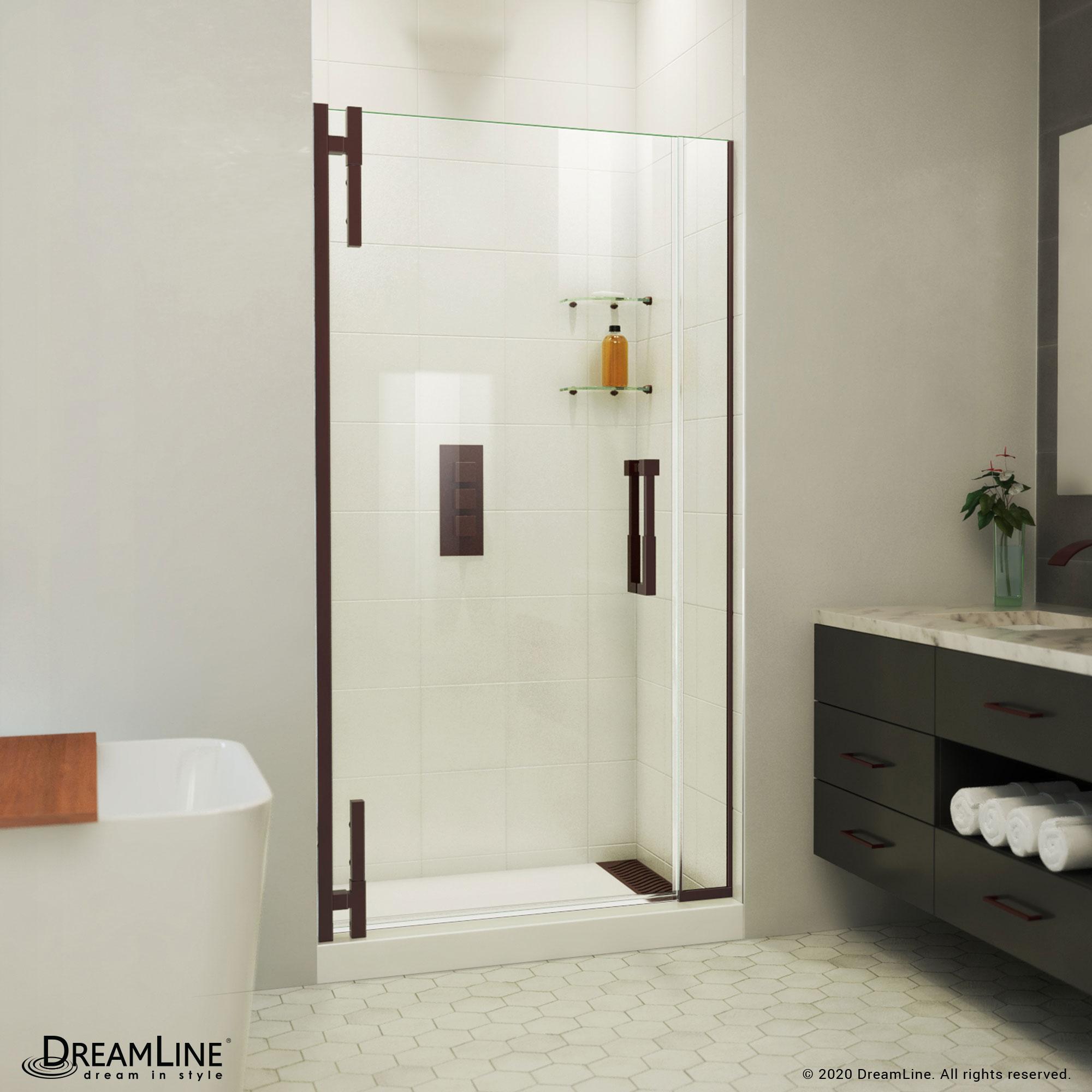 DreamLine Ascend 56 1/2-57 1/2 in. W x 72 in. H Frameless Pivot Shower Door