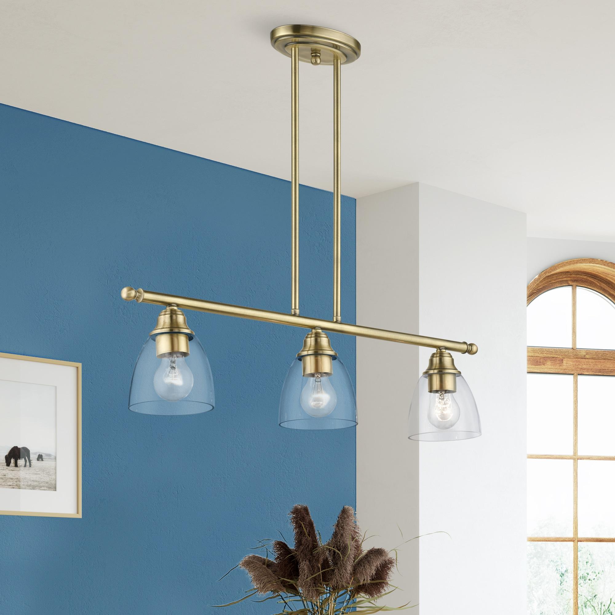Livex Lighting Montgomery 3 - Light Chandelier in  Antique Brass