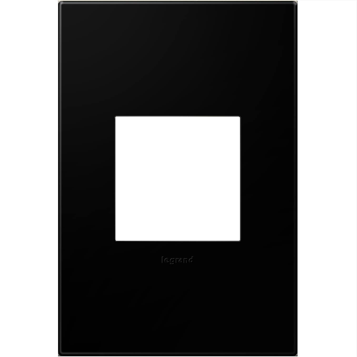 Black Ink 1-Gang Screwless Wall Plate