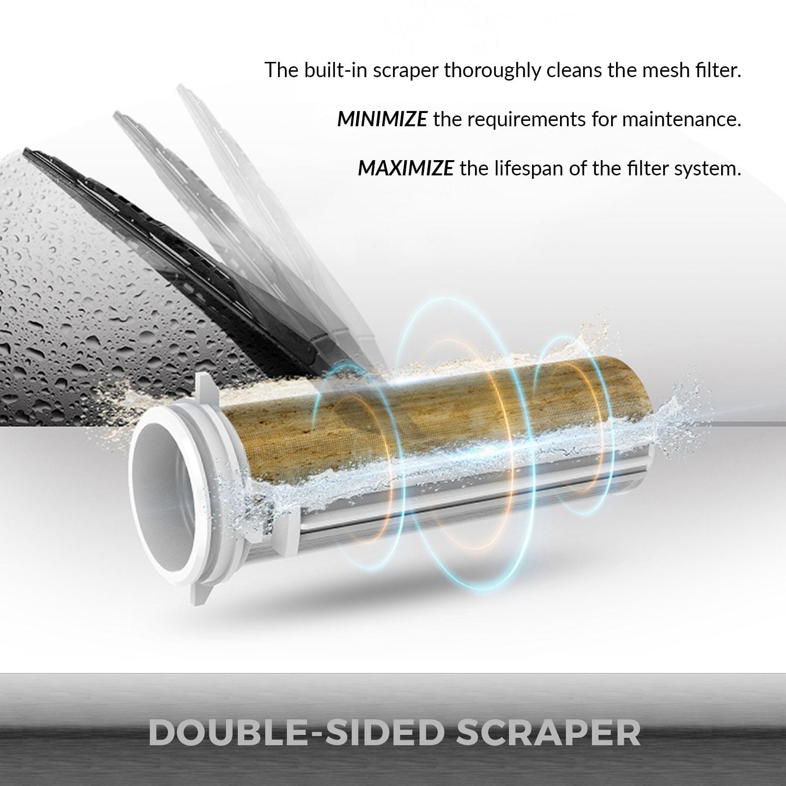 Compact White and Stainless Steel Sediment Filter Cartridge