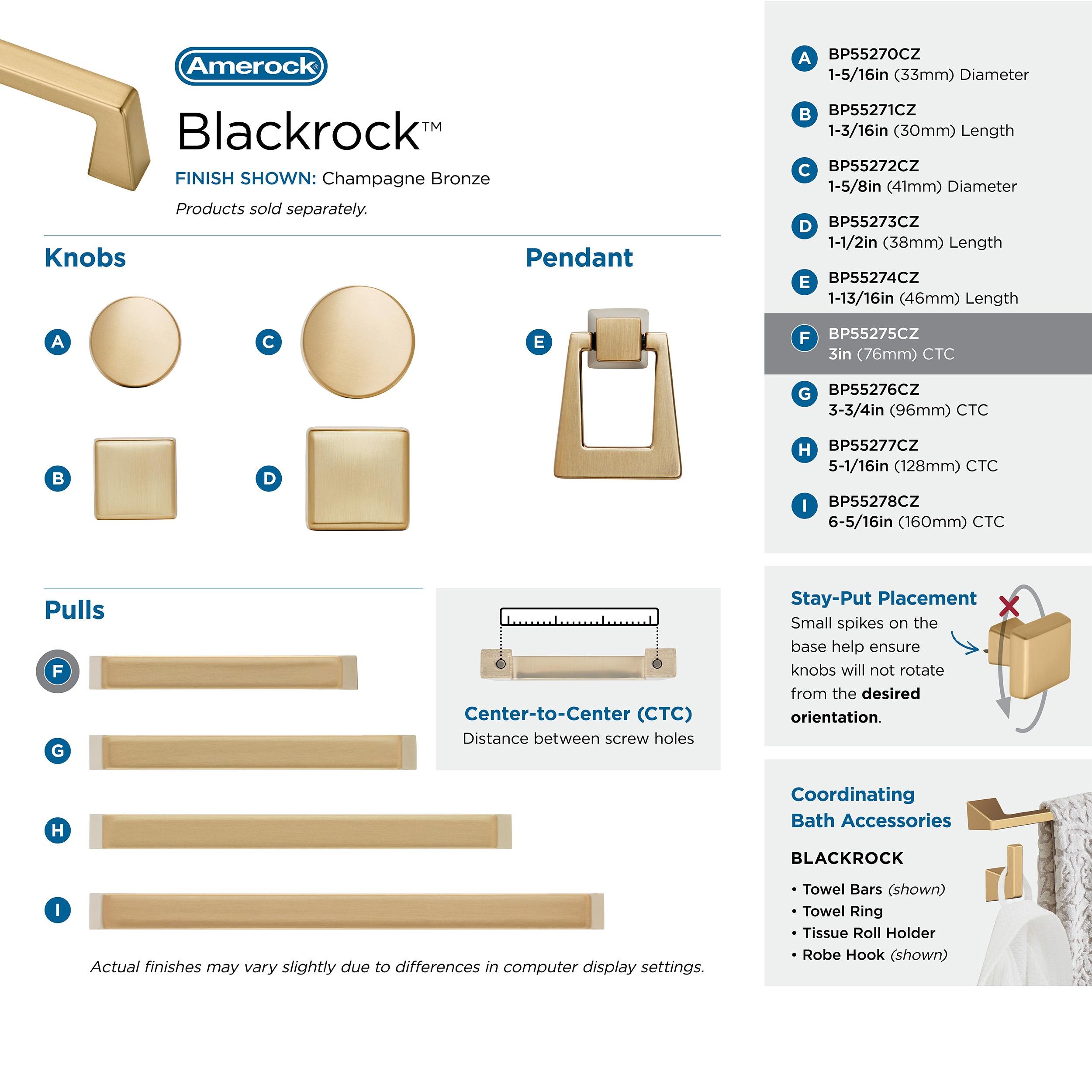 Blackrock 3" Center to Center Bar Pull