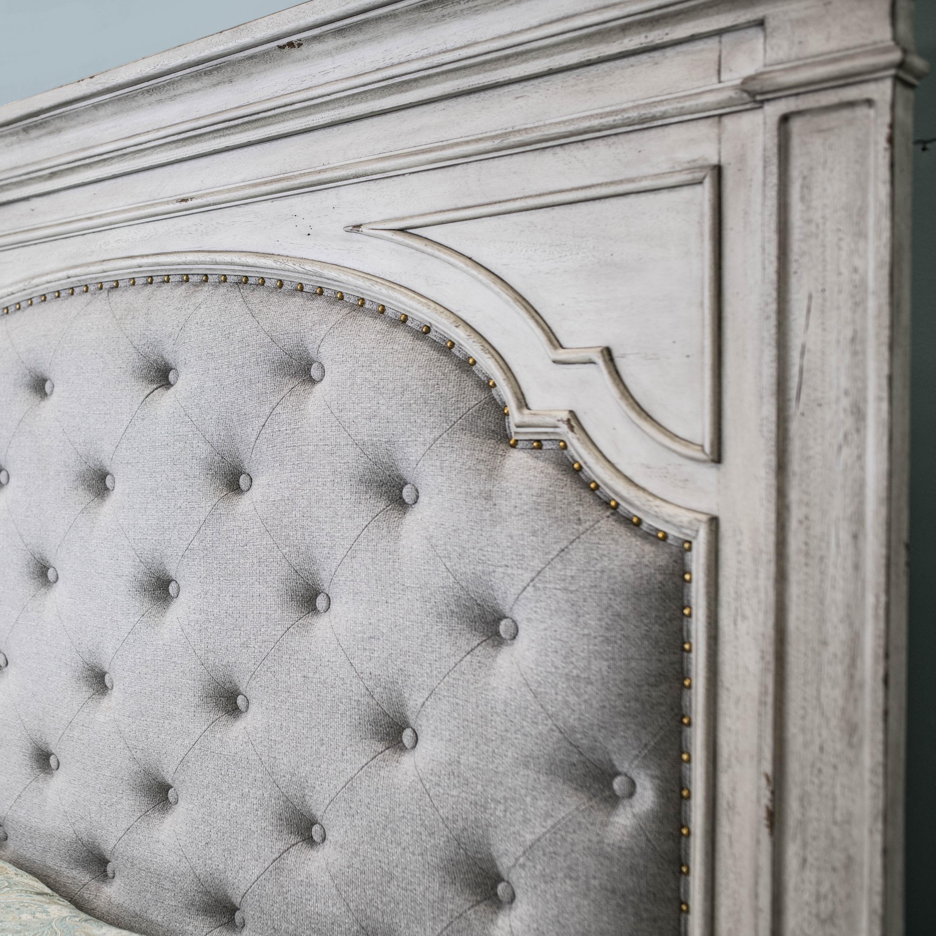 Steve Silver Highland Park King Bed - Rustic Ivory