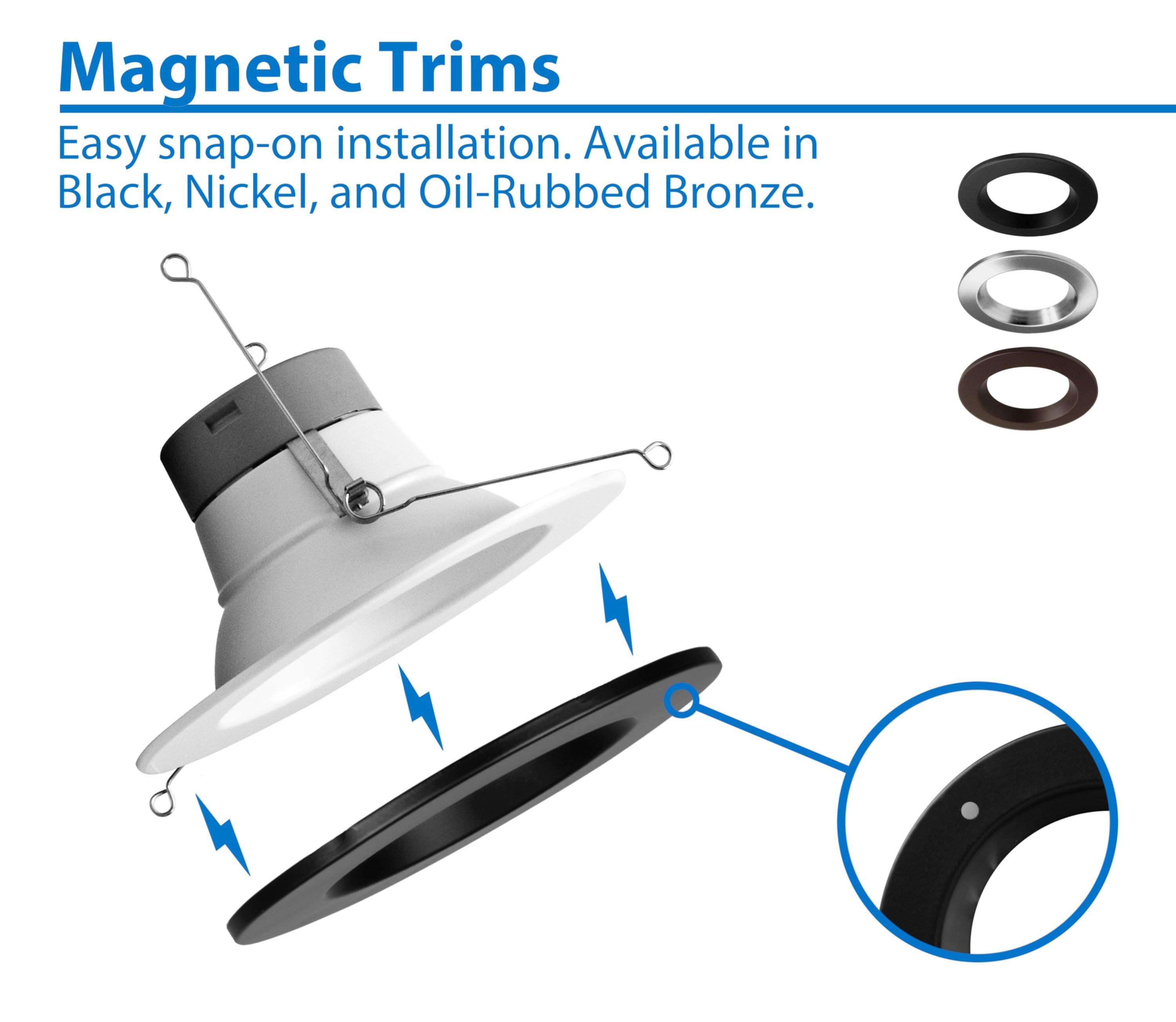 6'' Dimmable Air-Tight IC Rated LED Retrofit Recessed Lighting Kit