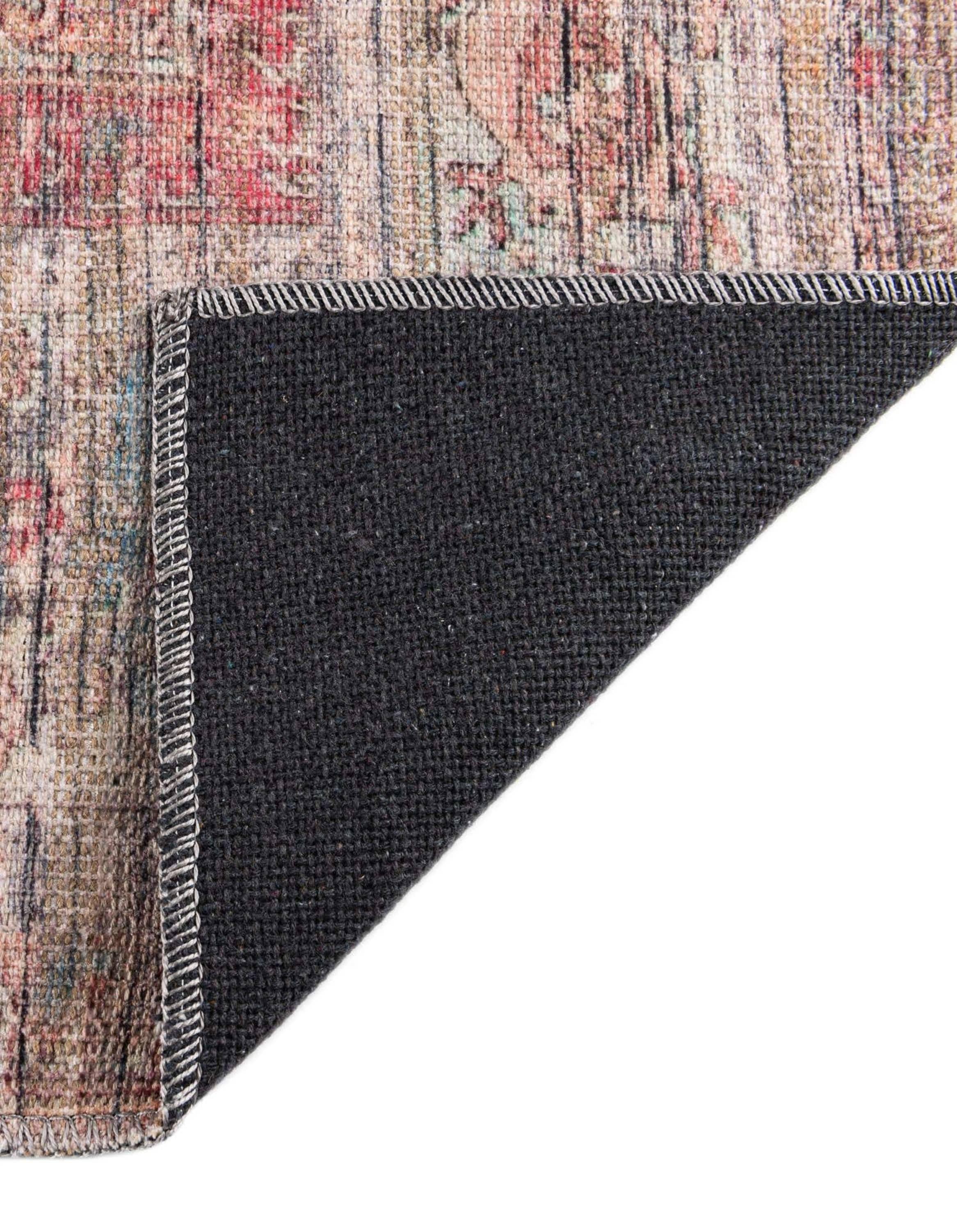 Unique Loom 5' 3 x 5' 3 Nostalgia Euphoria Machine Washable Rust Red and Brown Area Rug