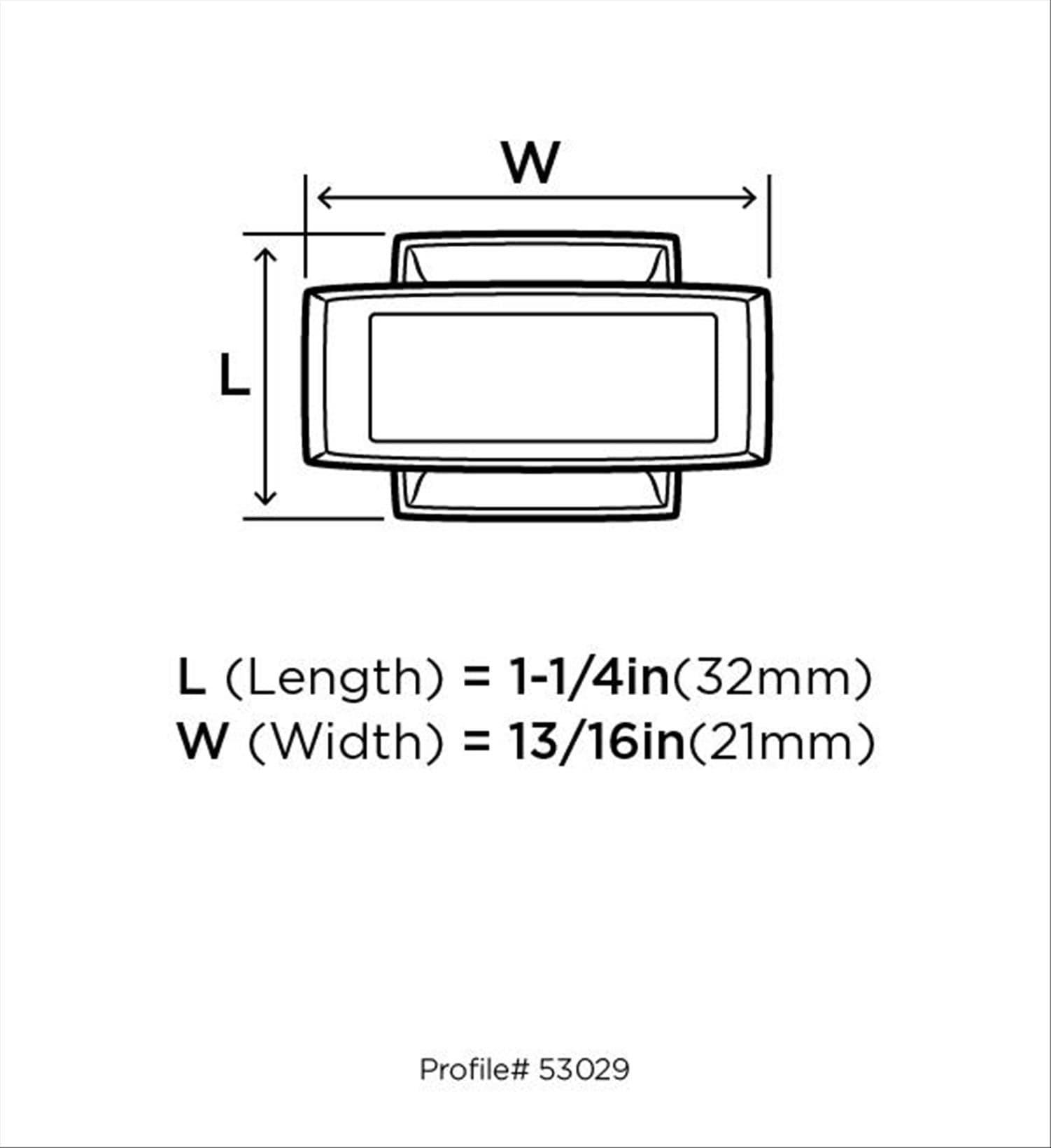 Mulholland 1 1/4" Length Bar Knob