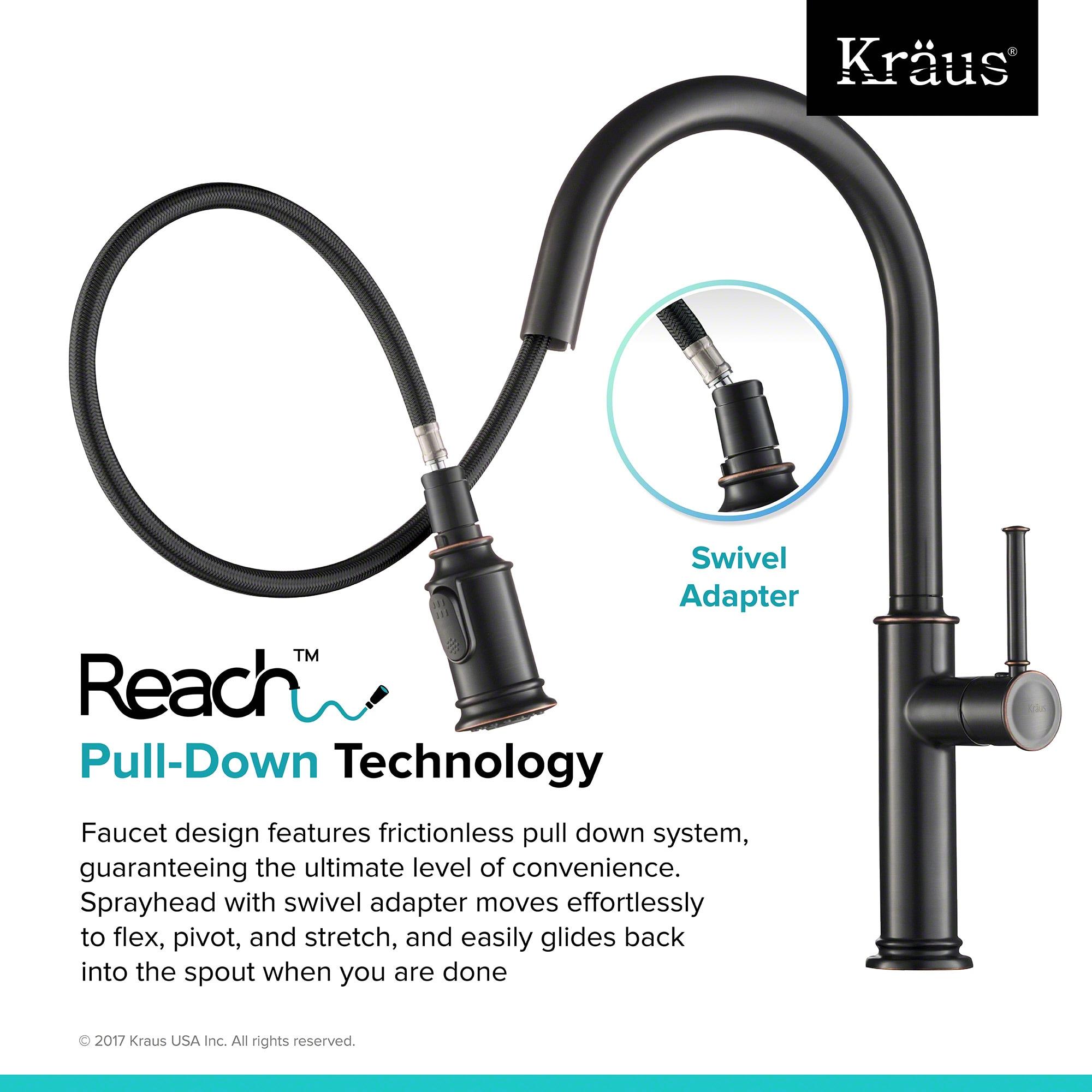 Sellette Pull Down Single Handle Kitchen Faucet