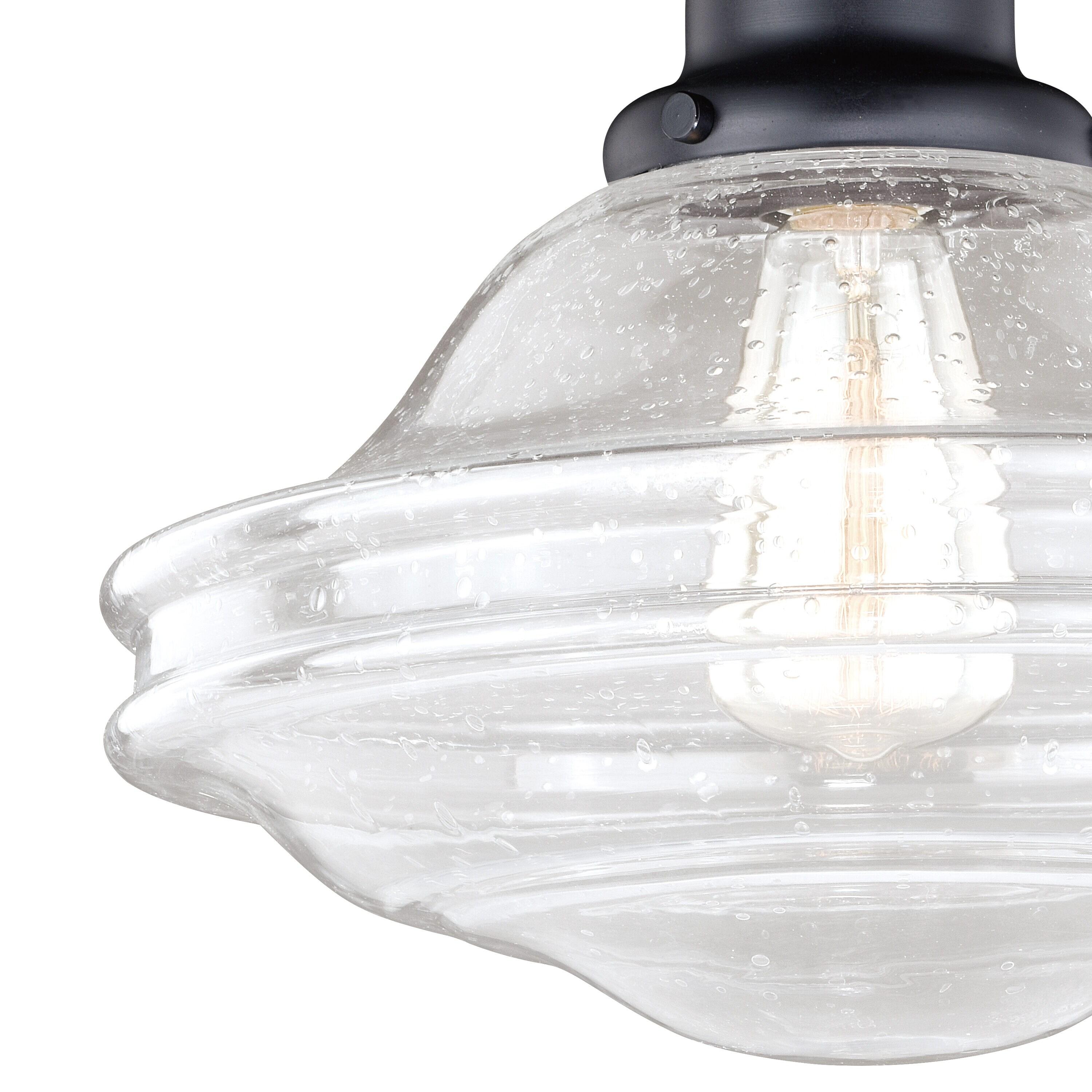 Vaxcel Huntley 1 - Light Flush Mount in  Oil Rubbed Bronze