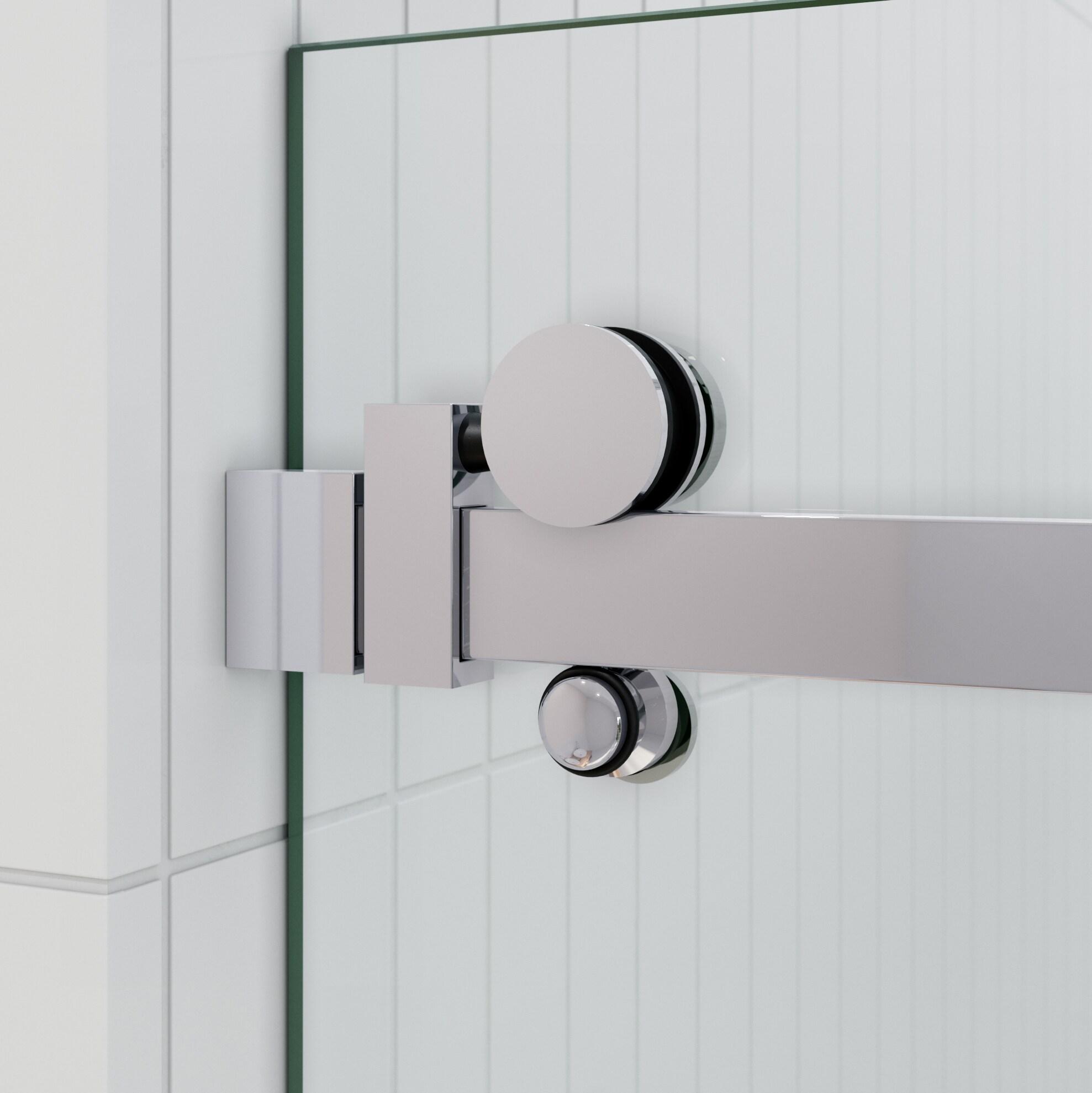 Astro 56 in. - 60 in. x 60 in. Frameless Sliding Bathtub Door