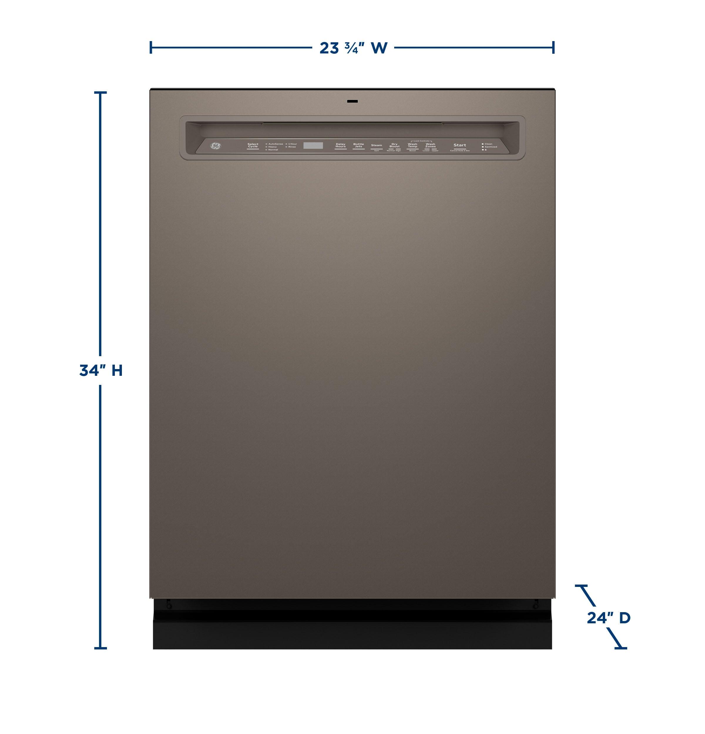 GE Appliances 24" 47 Decibel ENERGY STAR Certified Built-in Front Control Dishwasher with Adjustable Rack and Tall Tub