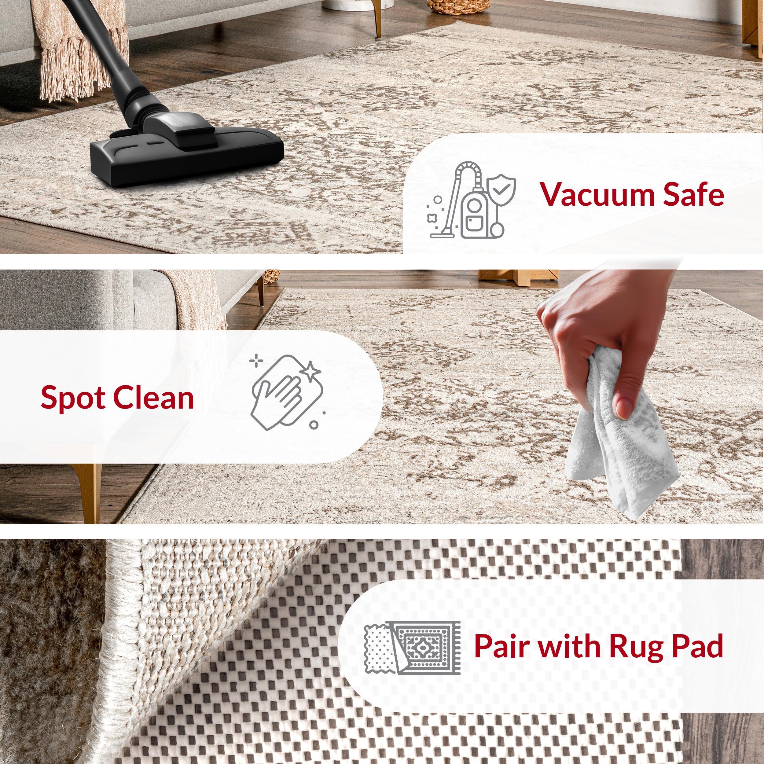 Nuloom Freja Floral & Paisley 9x12 Indoor Area Rug for Living Room Bedroom Dining Room Kitchen, Beige/Ivory