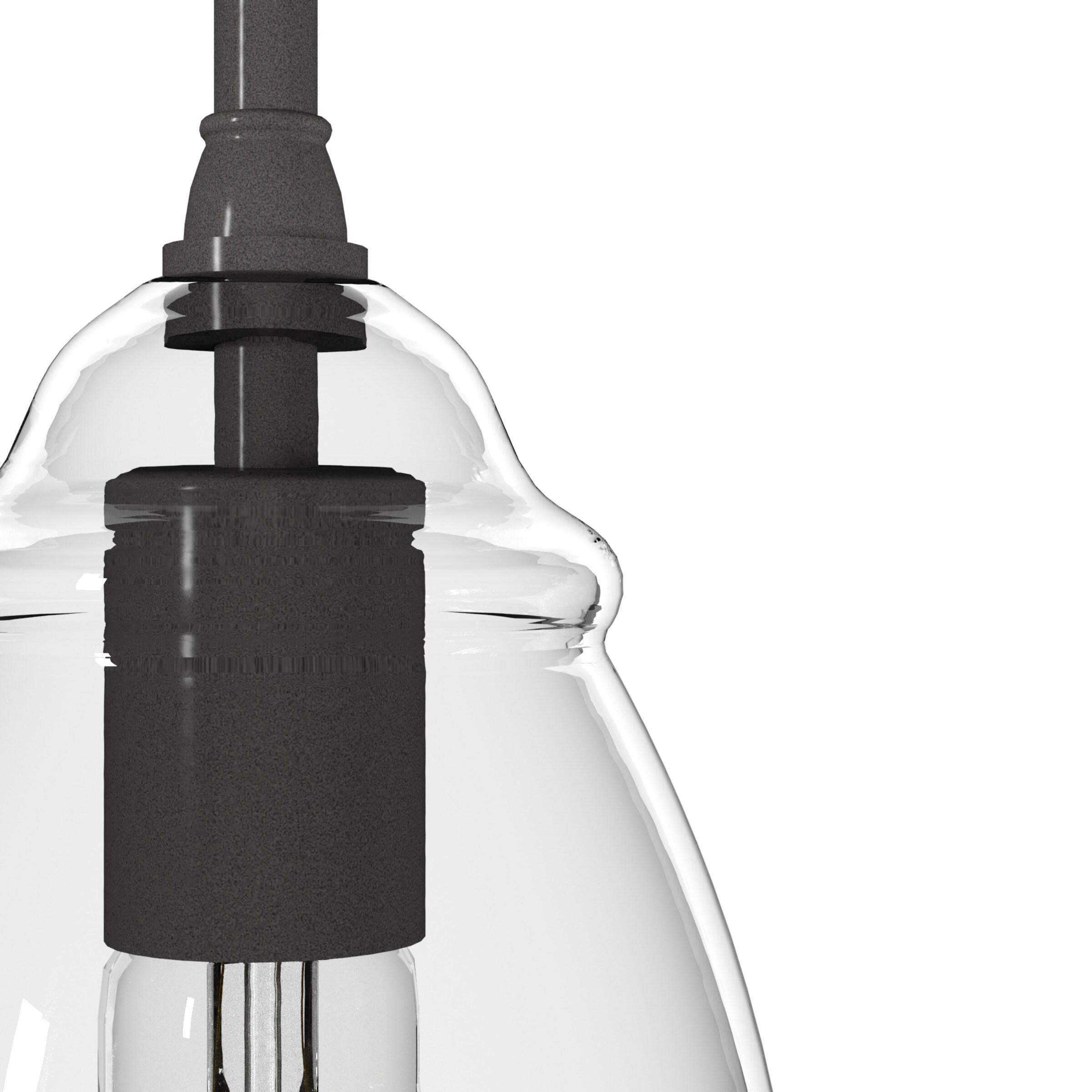 Dunshire Noble Bronze 5.25" Mini Pendant with Clear Glass