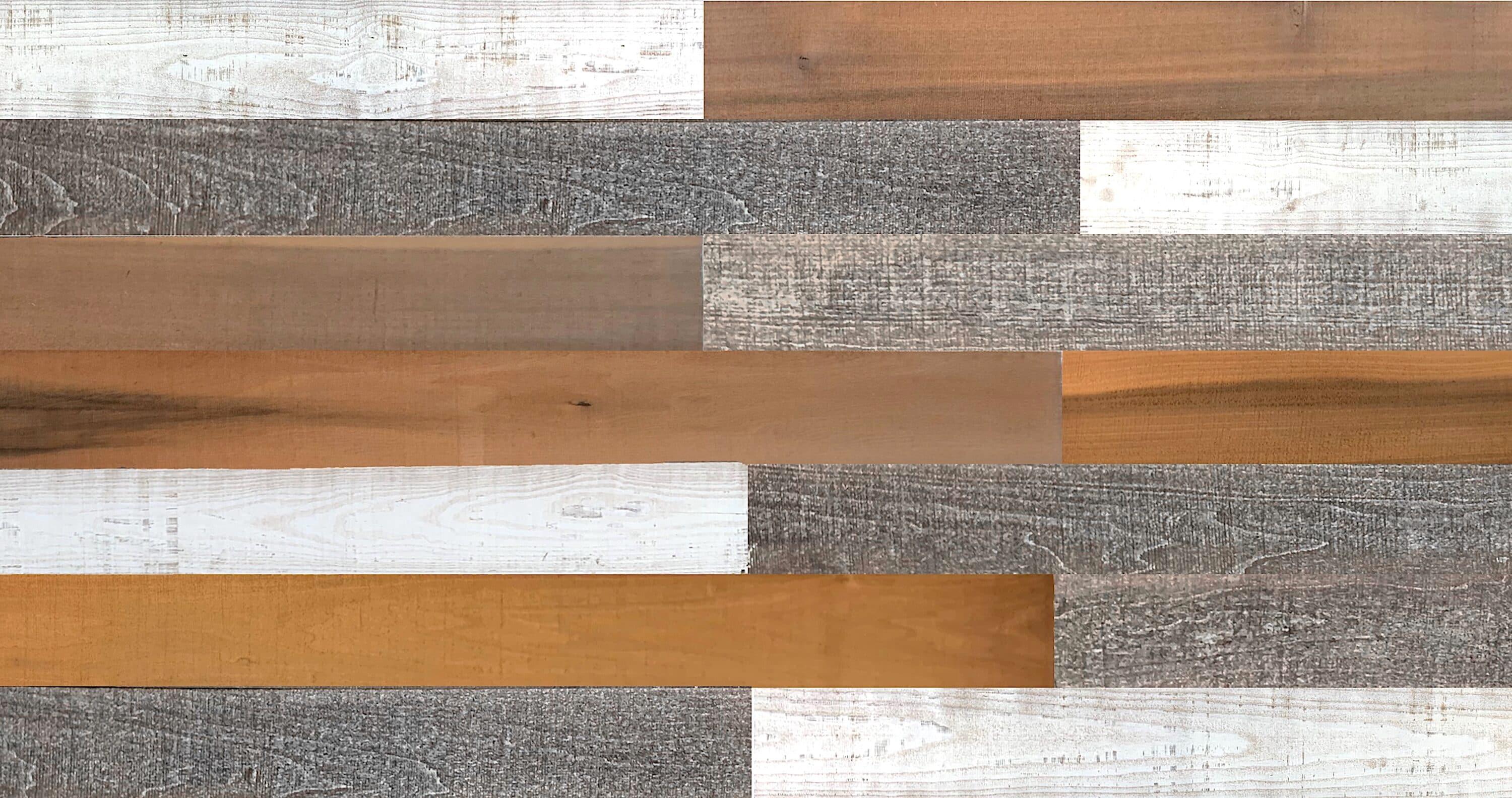 Thermo-Treated 1/4 x 5 in. x 4 ft. Barn Wood Wall Planks (10 sq. ft. 6-Pack)