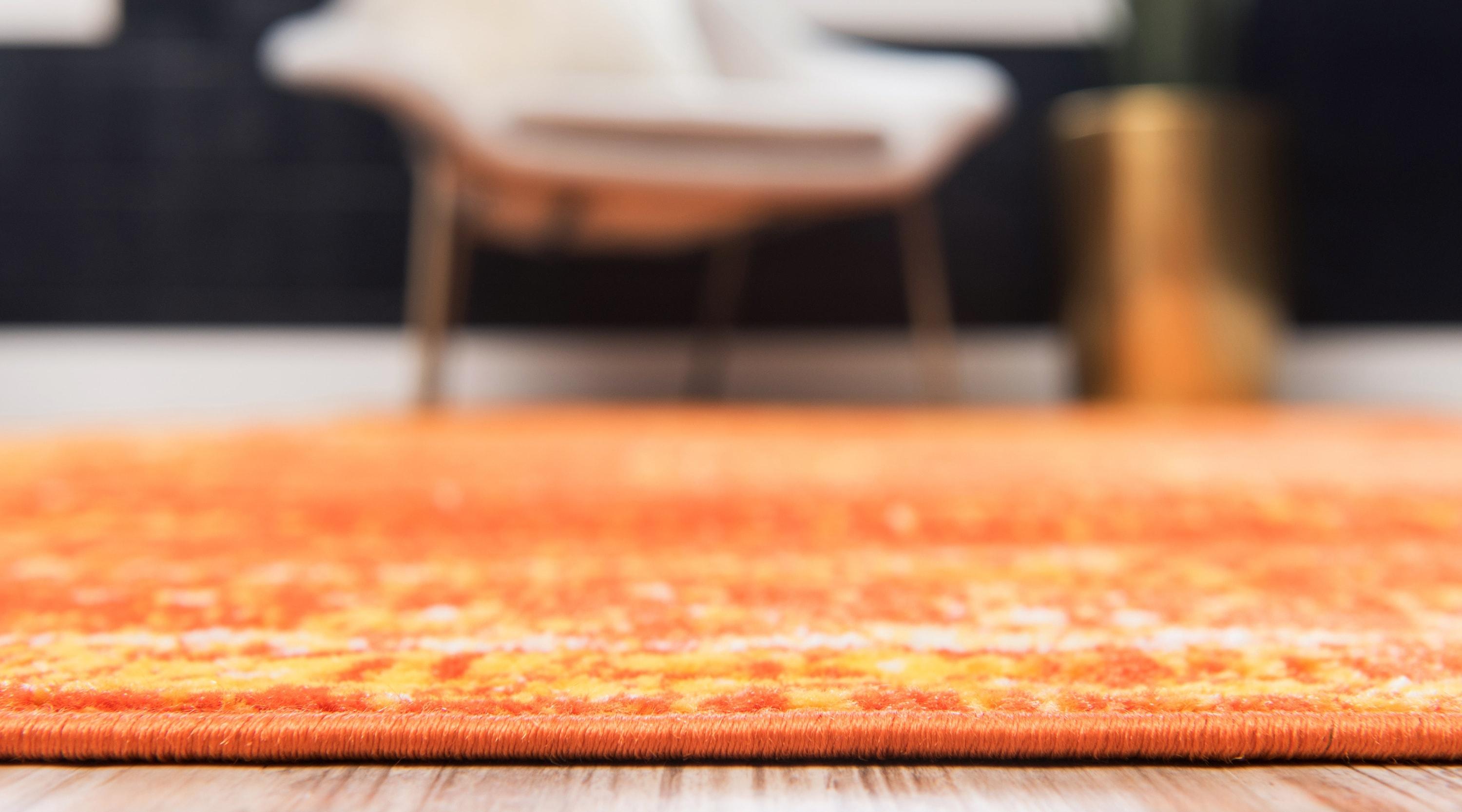 Unique Loom 7' 0 x 10' 0 Sofia Casino Orange Area Rug