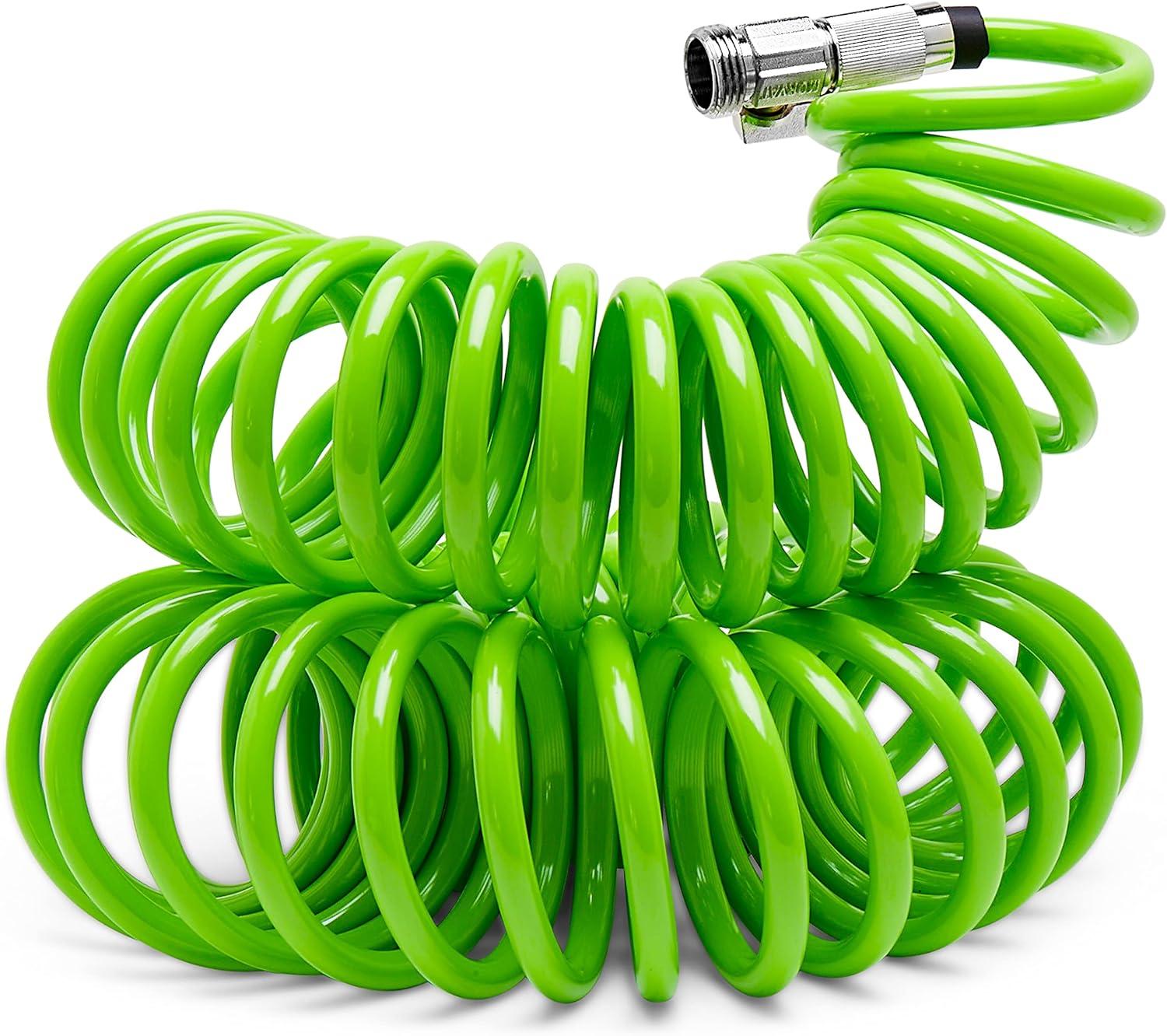 Morvat Morvat Recoil Garden Hose with ON/OFF Valve & 10-Way Spray Nozzle