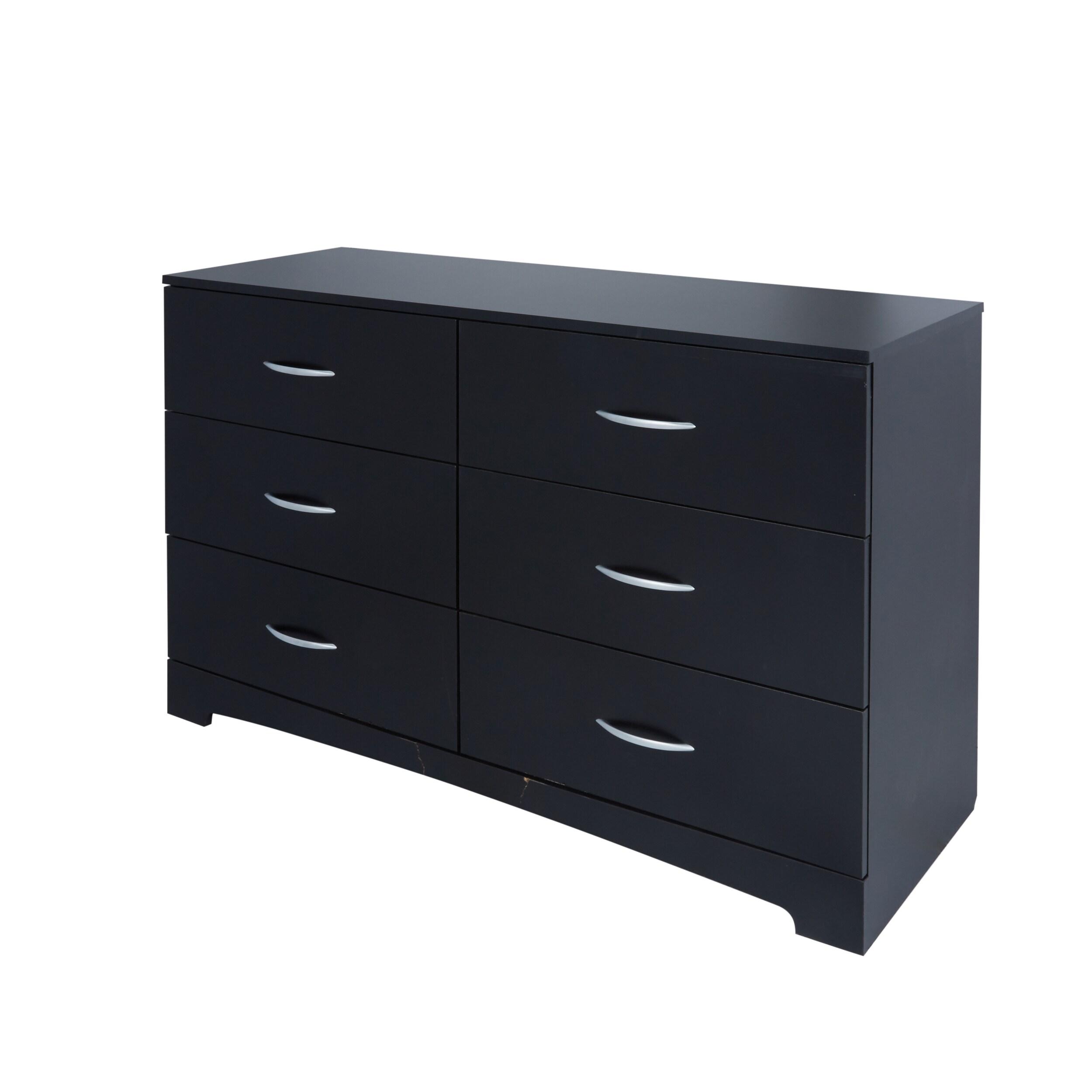 South Shore Step One, Contemporary Dresser,  Black