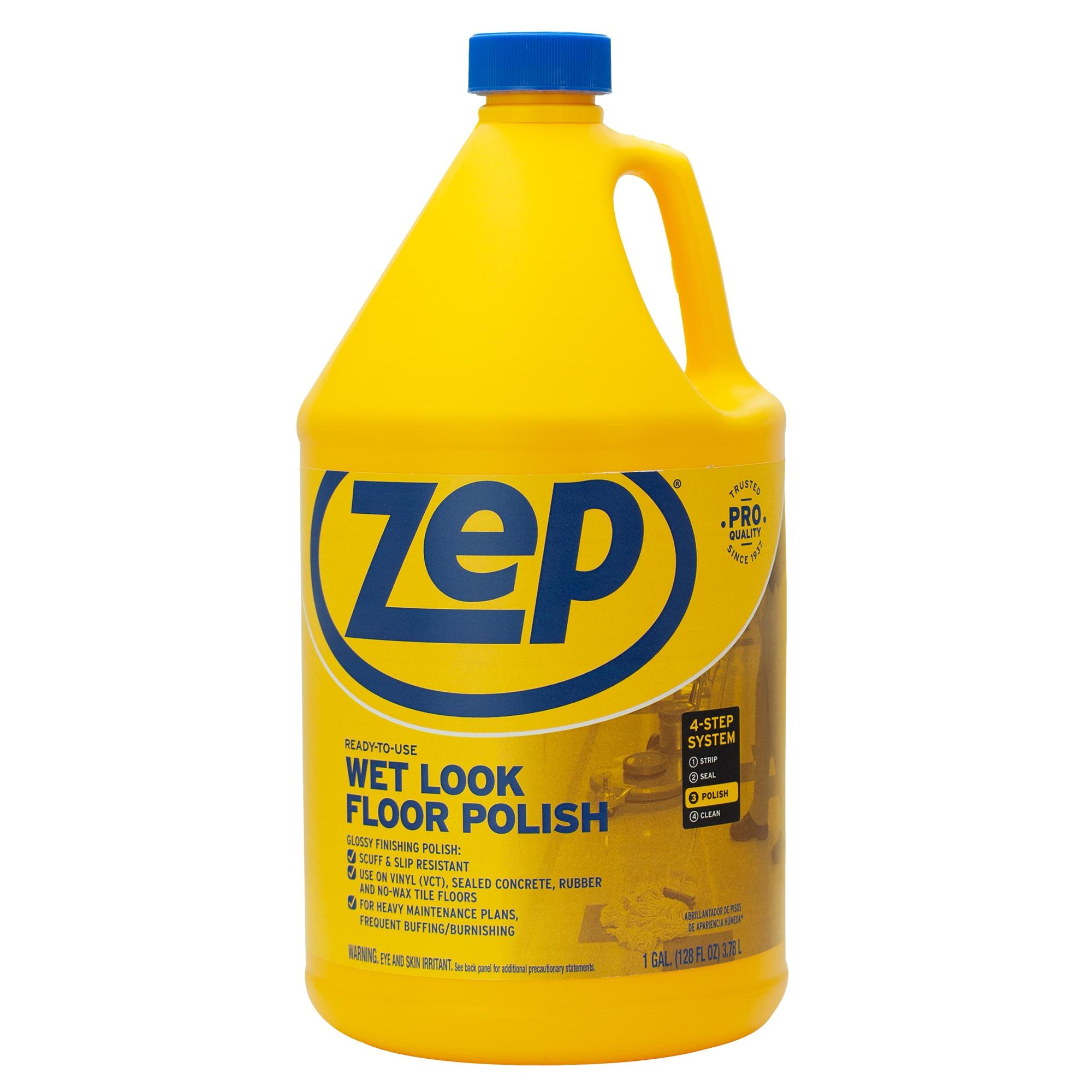 Zep Wet-Look Floor Polish 1 Gallon High Gloss Finish