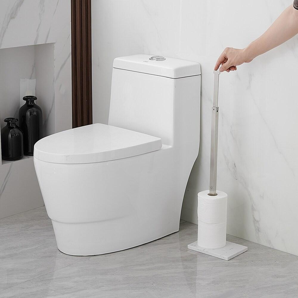 Free Standing Toilet Paper Holder with Weighted Base