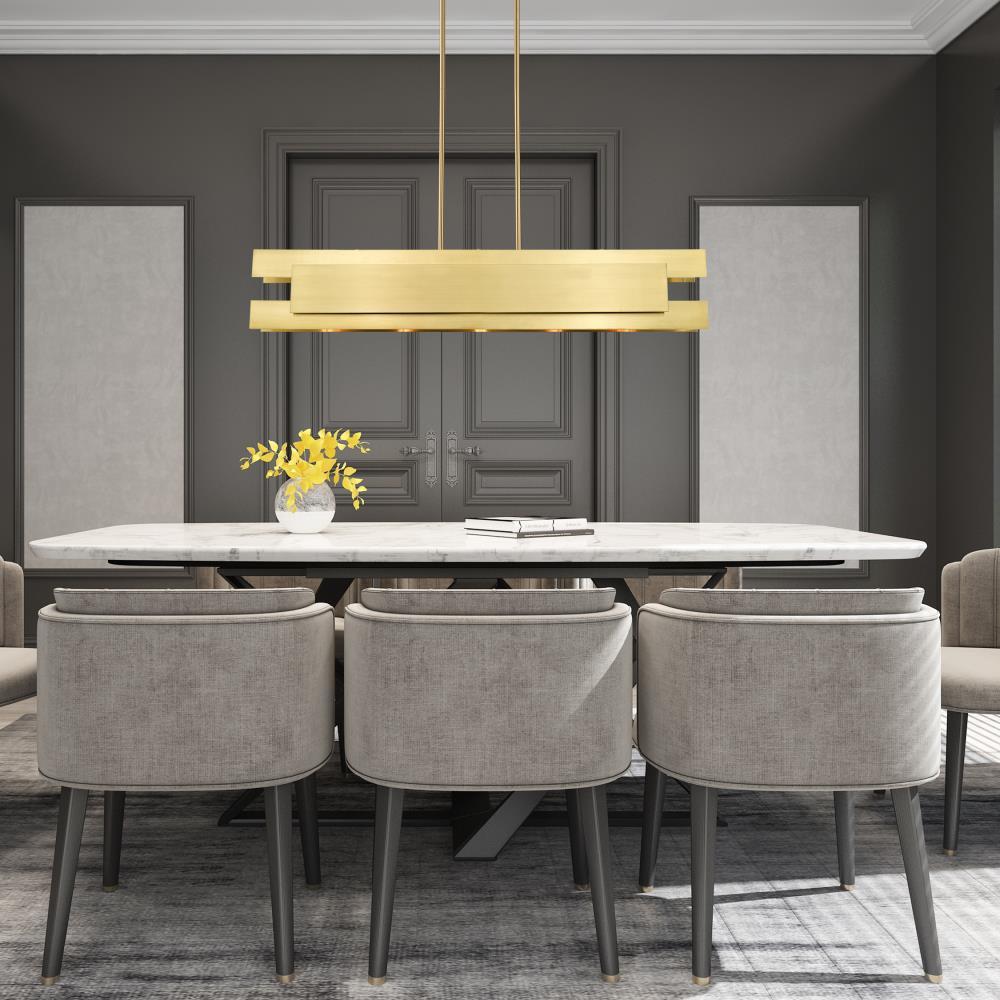 Livex Lighting - Varick - 5 Light Linear Chandelier in Contemporary Style - 7