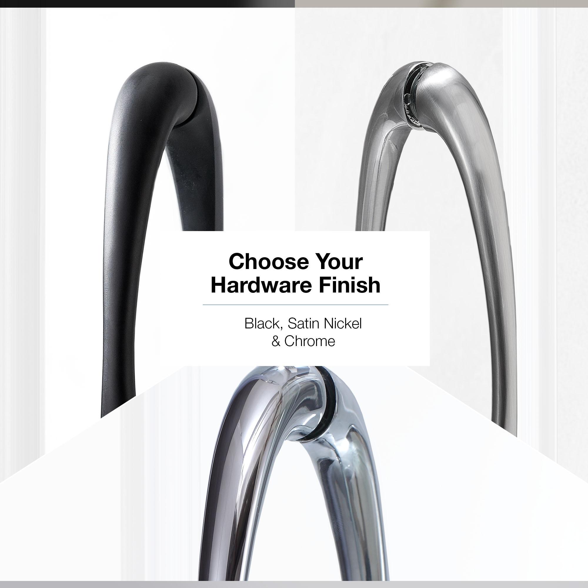 Ove Decors Breeze_36_without_walls OVE Decors Breeze Premium 40 in. Round Shower Kit w/ Clear, Base in Chrome Finish