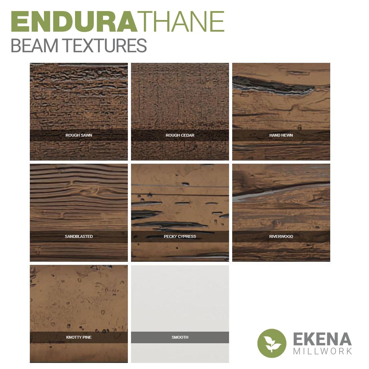 Ekena Millwork Pecky Cypress Endurathane Faux Wood 3-Sided Ceiling Beam (U-beam)