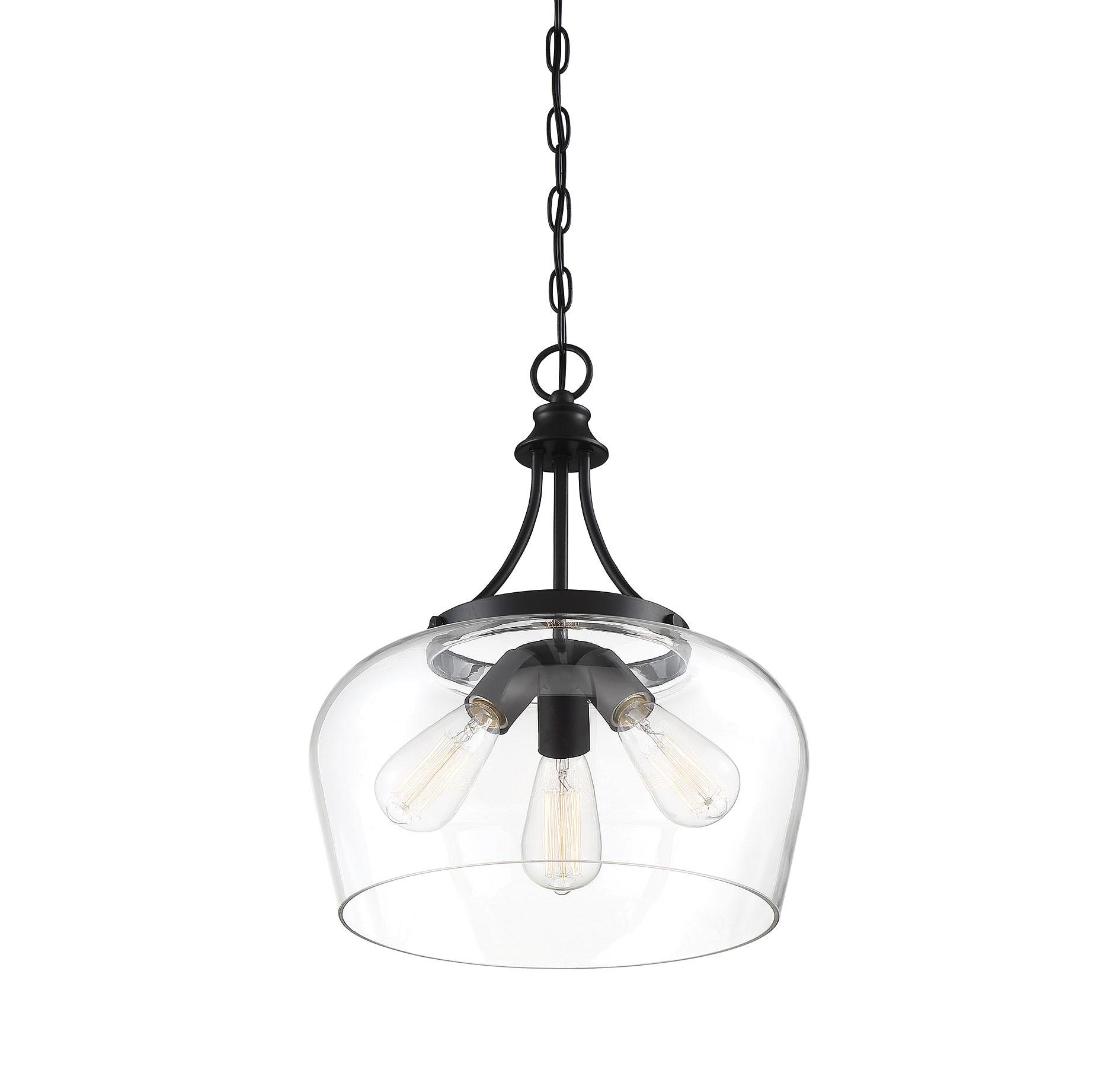 Savoy House Octave 3 - Light Pendant in  Black