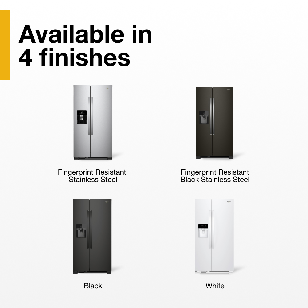 Whirlpool WRS321SDHZ 21 Cu. Ft. Stainless Side-by-Side Refrigerator