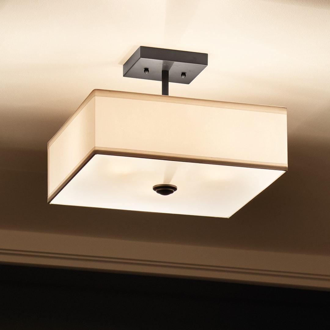 Kichler Lighting Shailene 3 - Light Semi-Flush Mount in  Black