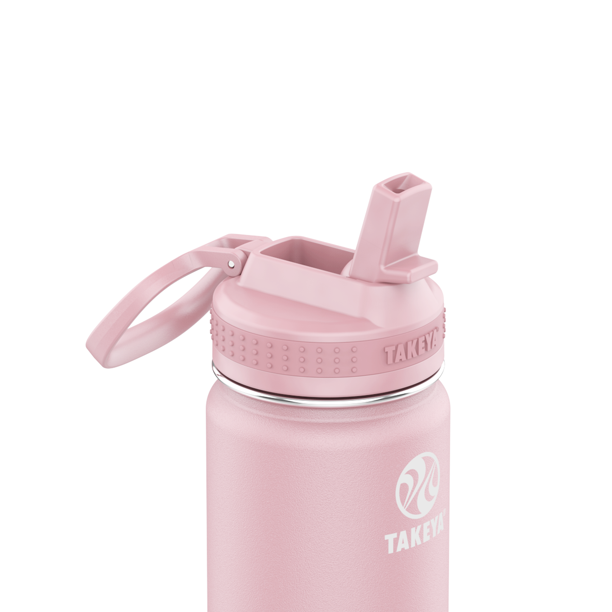 Takeya Actives Stainless Steel Water Bottle w/Straw lid, 24oz Blush