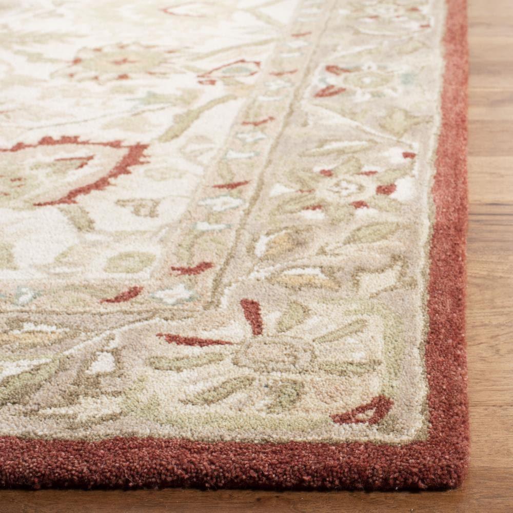 Anatolia AN512 Hand Tufted Indoor Area Rug - Beige/Rust - 5'x8' - Safavieh