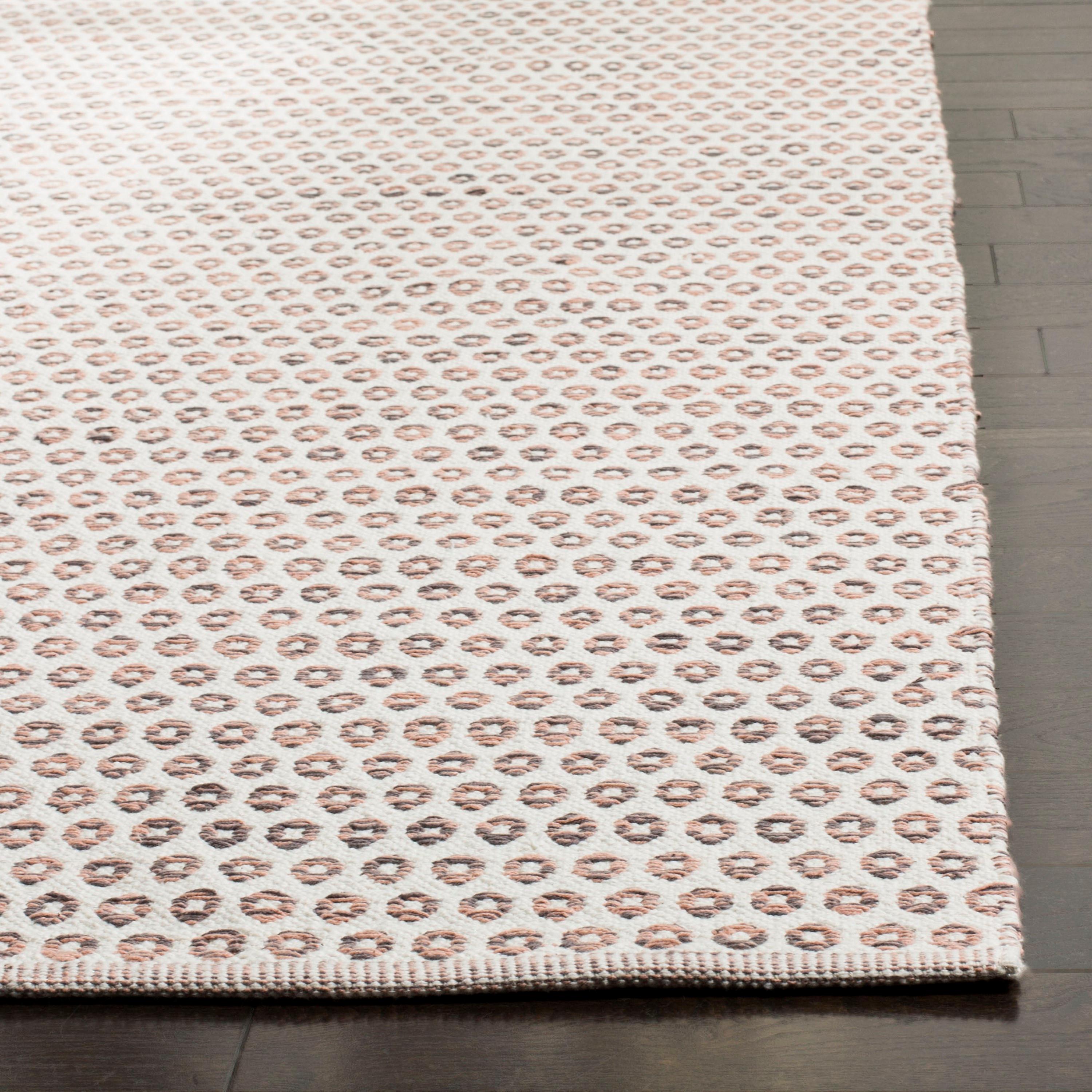 Montauk MTK616 Hand Woven Indoor Accent Rug - Charcoal/Peach/Ivory - 3'x5' - Safavieh