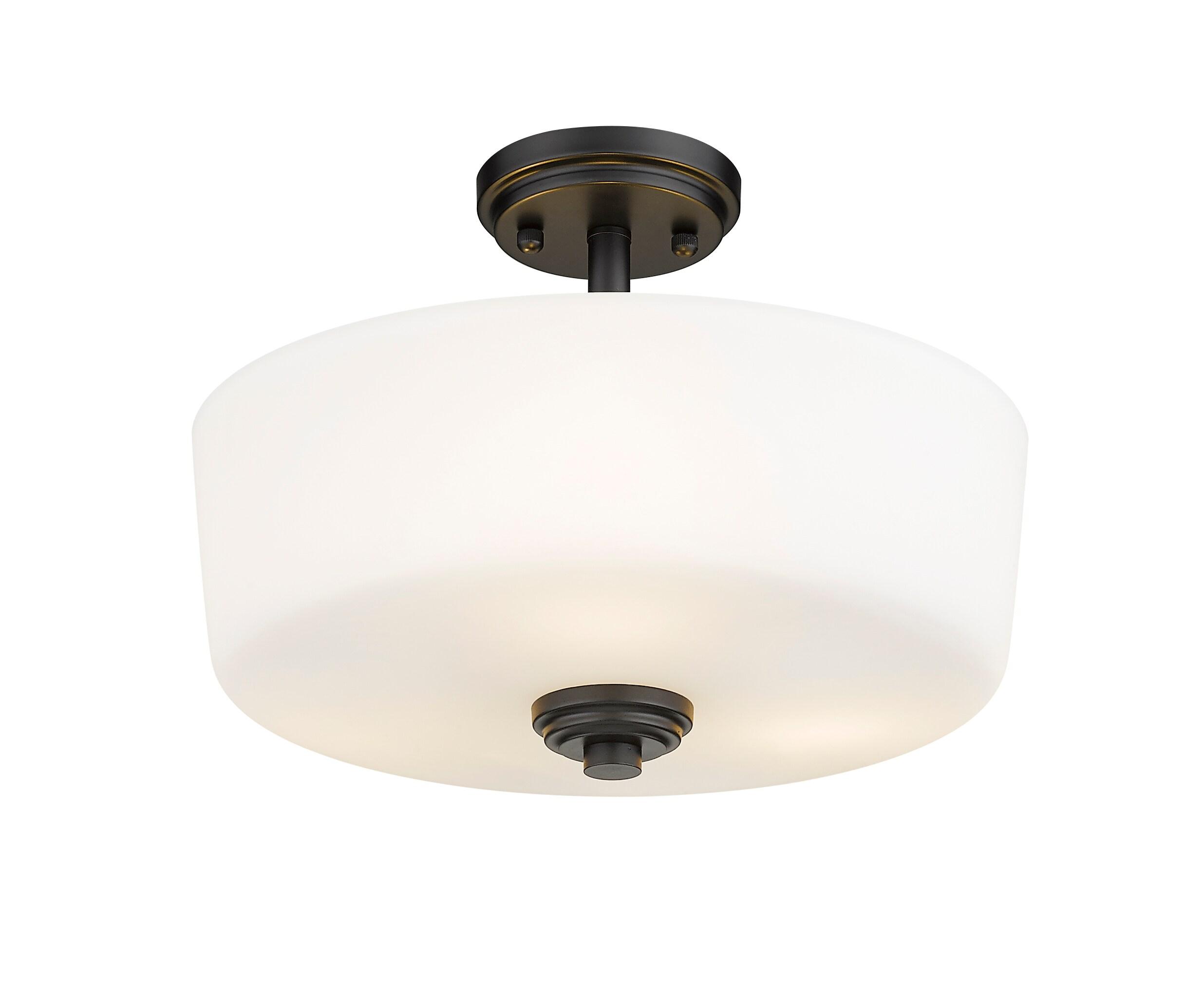 Z-Lite Arlington 3 - Light Semi-Flush Mount in  Bronze
