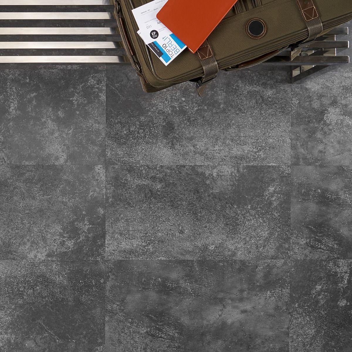 Bond Tile Revive 12mil Metalcrete 12.4" x 24.4" Waterproof Glue Down Luxury Vinyl Tile (36 Sq. Ft. / Case)