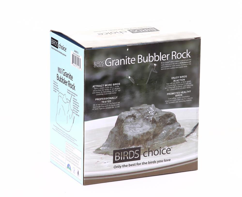 Granite Bubbler Rock for Bird Bath Electric Pump Included