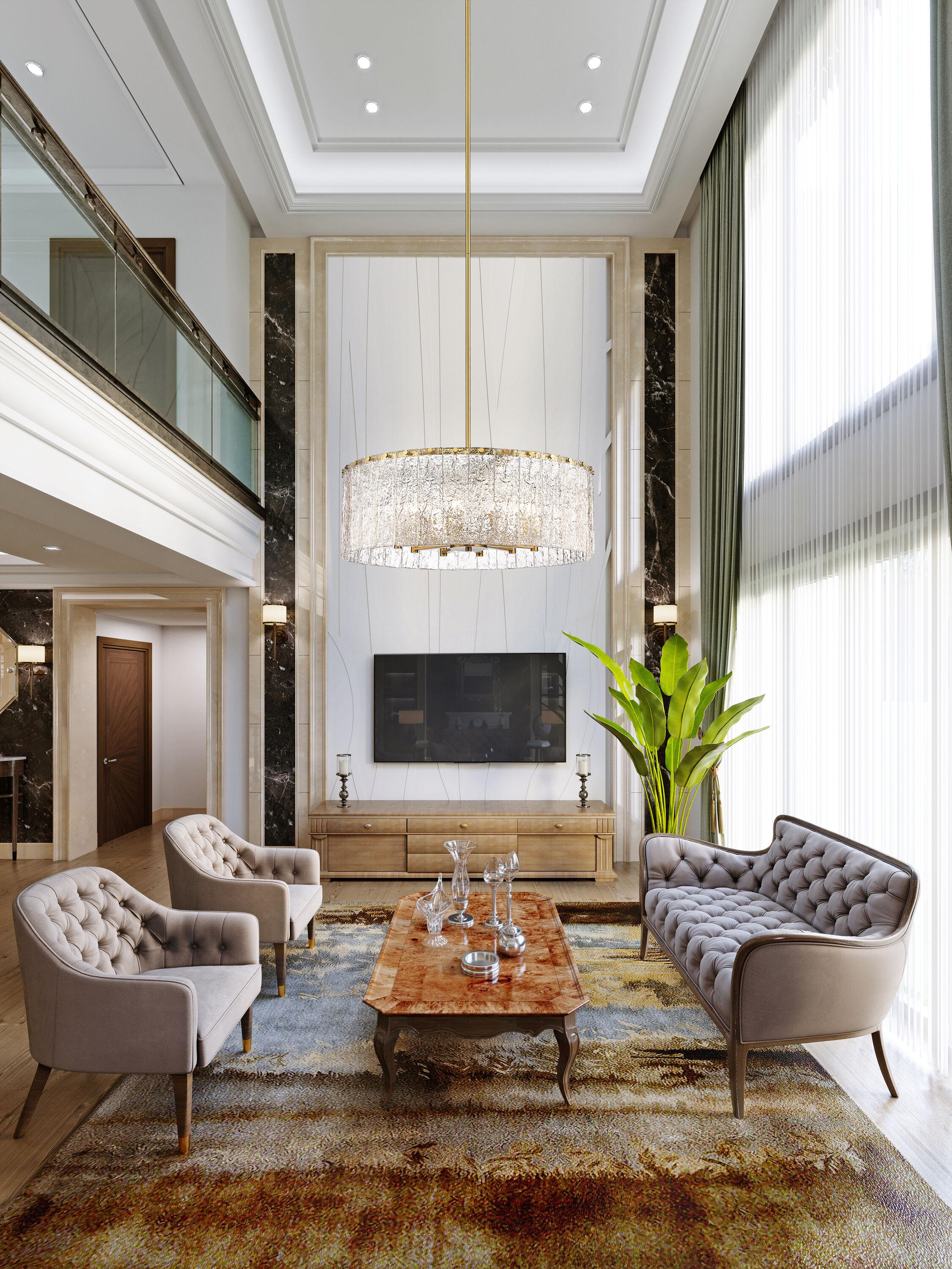 Z-Lite Glacier 12 - Light Chandelier in  Modern Gold