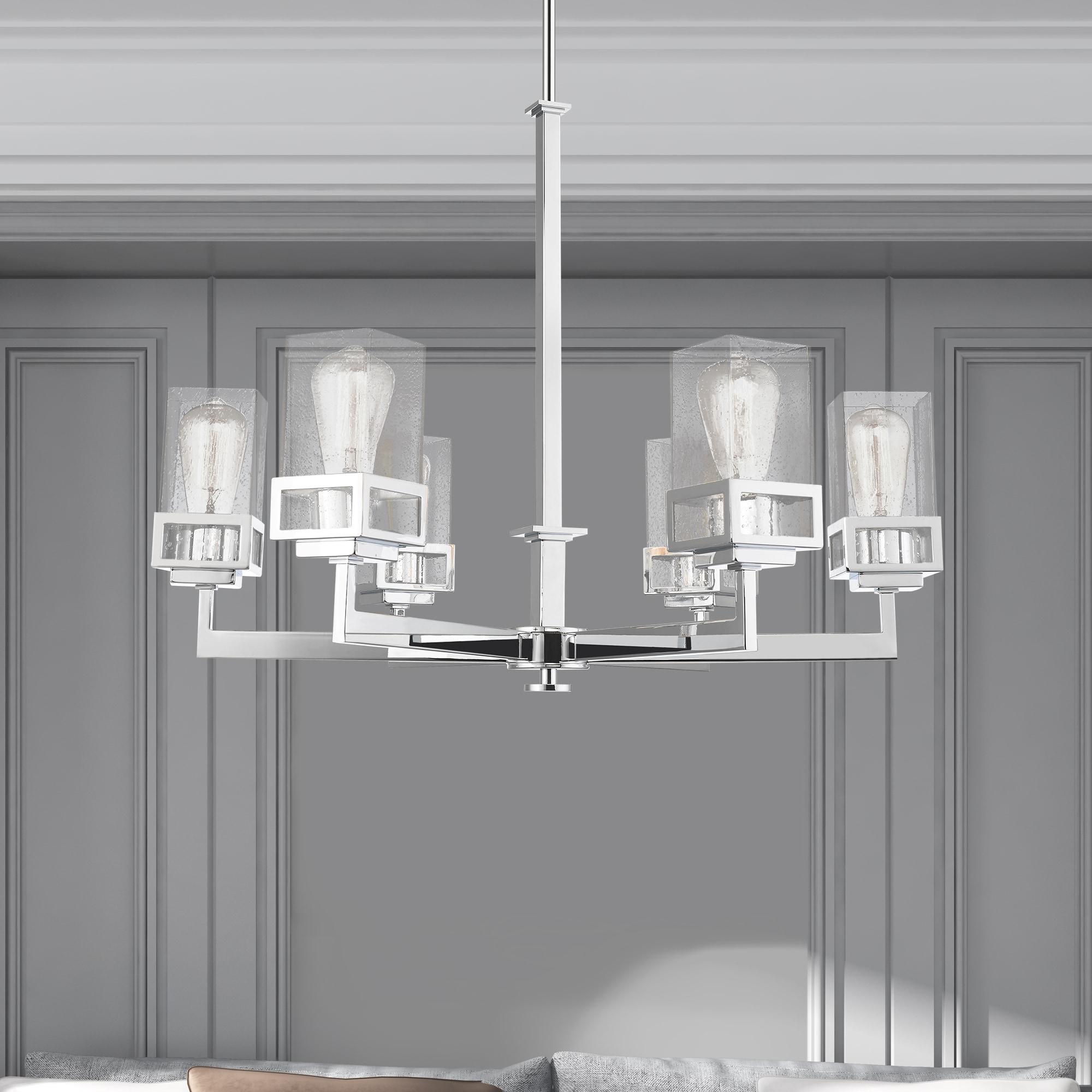 Livex Lighting Harding 6 - Light Chandelier in  Polished Chrome