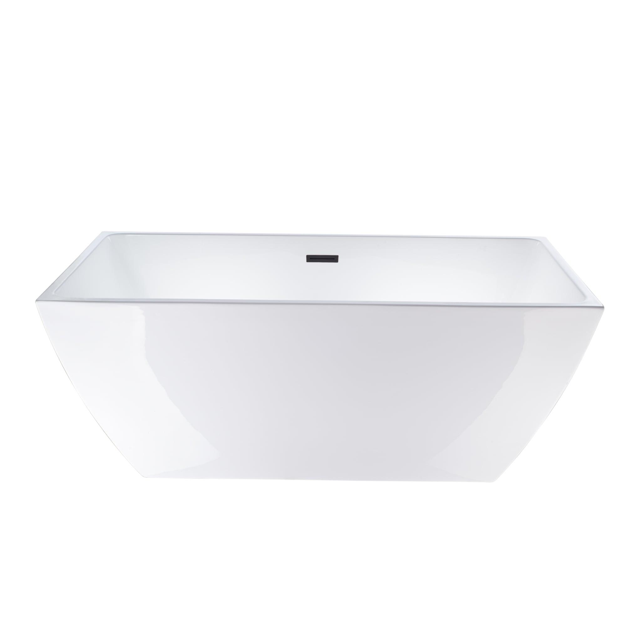 66.9" x 33" Freestanding Soaking Bathtub
