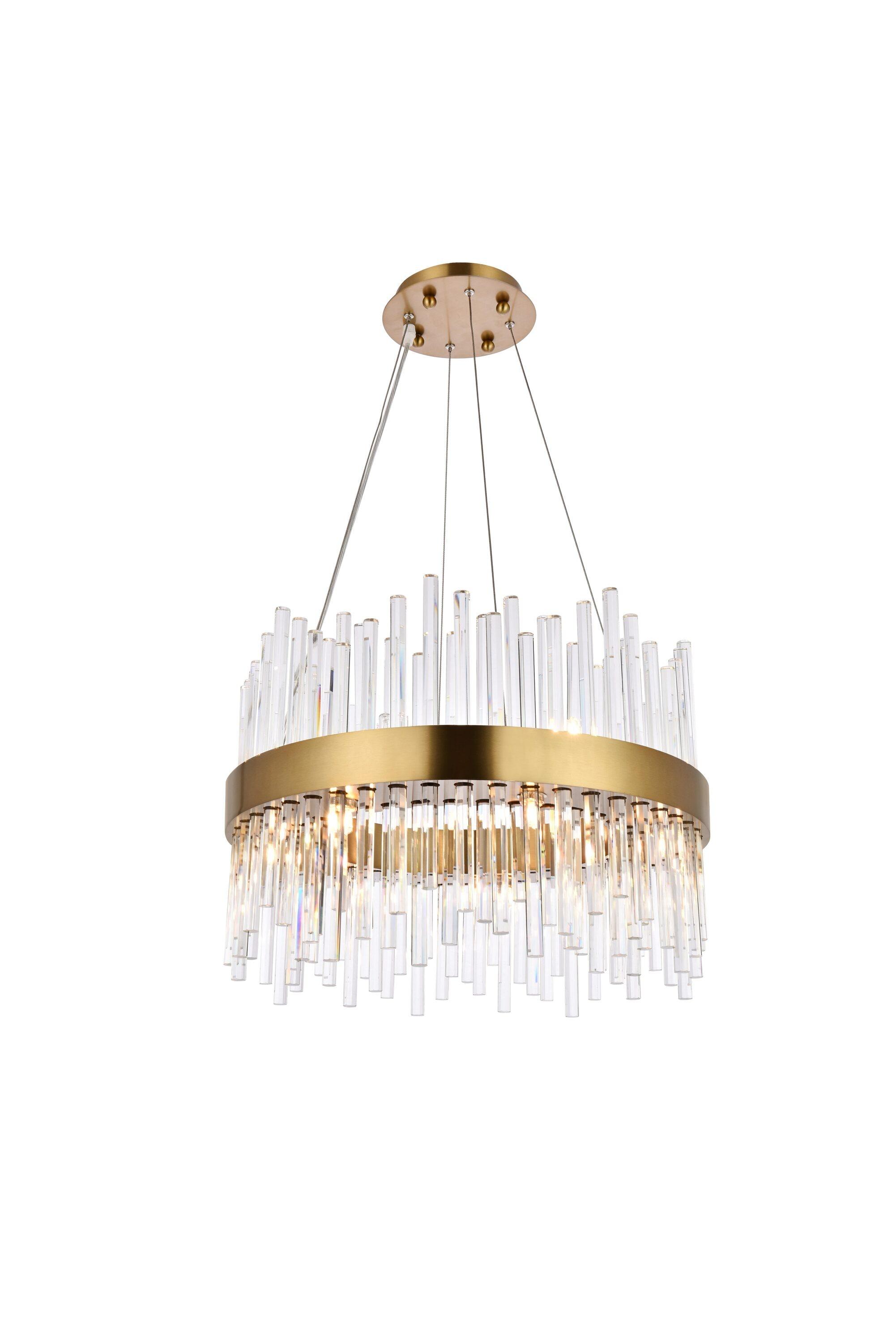 Elegant Lighting Dallas 14 - Light Chandelier in  Gold