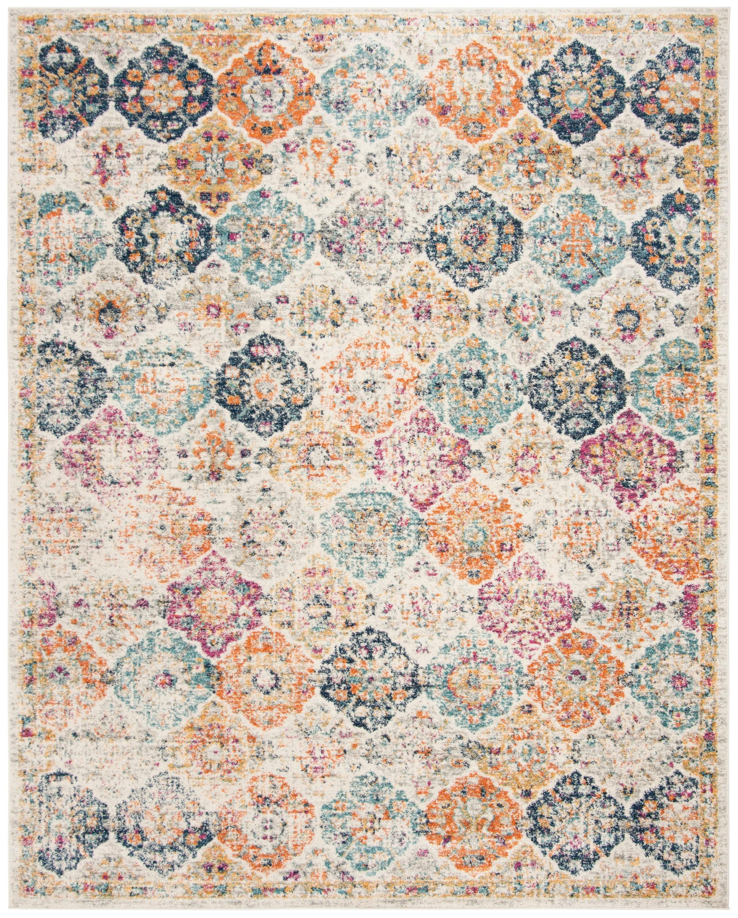 Madison MAD611 Power Loomed Indoor Area Rug - Cream/Multi - 10'x14' - Safavieh