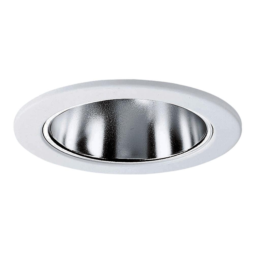 Halo 4-inch Matte White Plastic Recessed Light with Specular Reflector