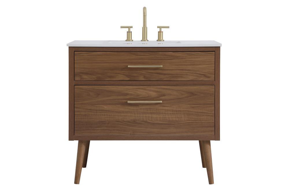 Elegant Kitchen and Bath Elegant Kitchen and Bath 36 Inch Bathroom Vanity in White